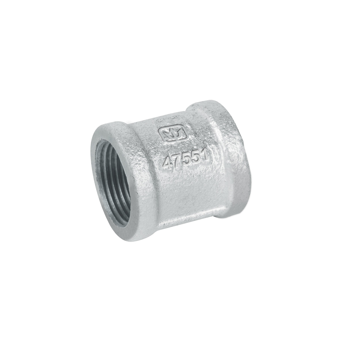 Cople reforzado de acero galvanizado de 3/4', Foset