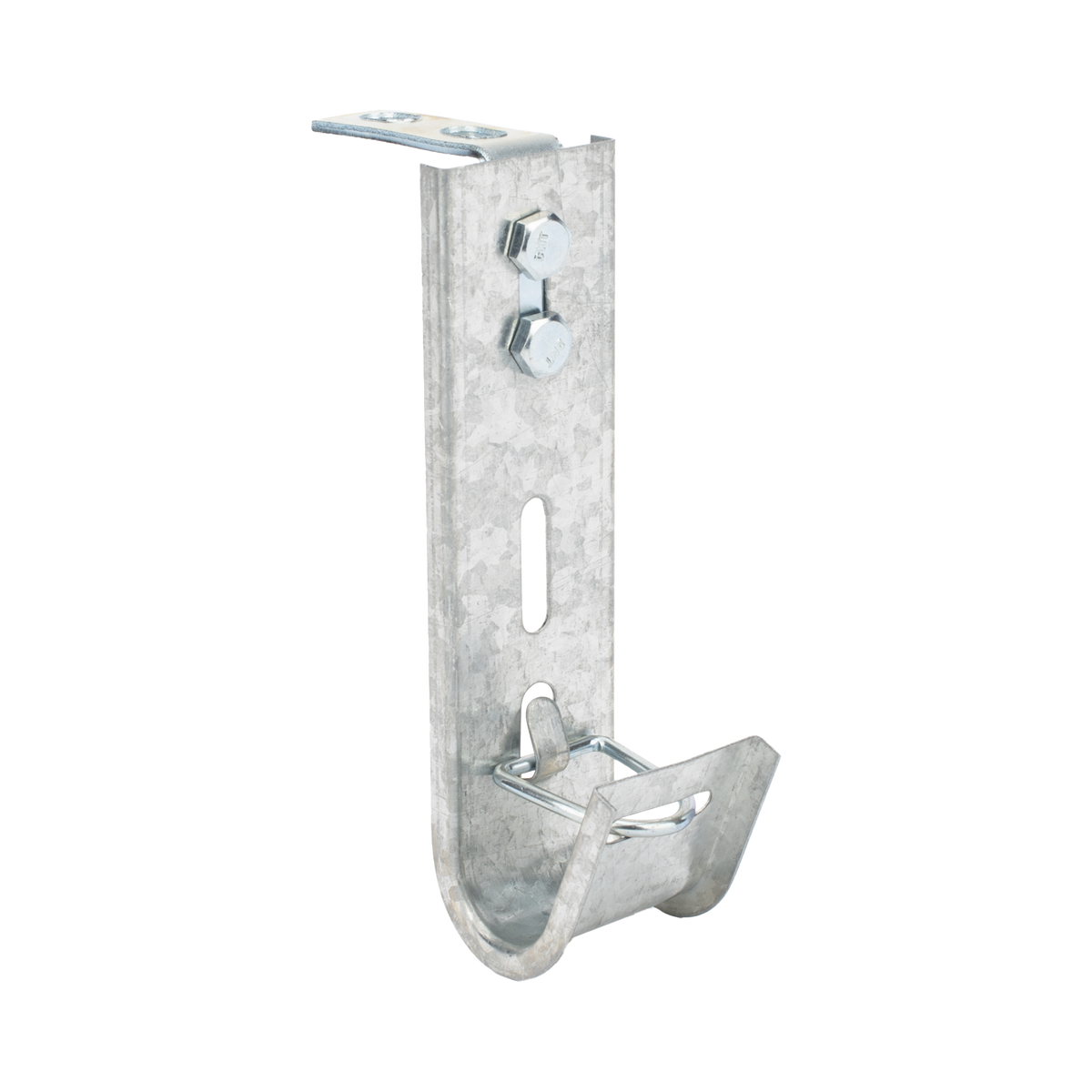 Soporte (Gancho) tipo J-Hook, hasta 7 cables Cat6, ideal para soportar cableado en los espacios de manipulación al aire, Para instalación en interior