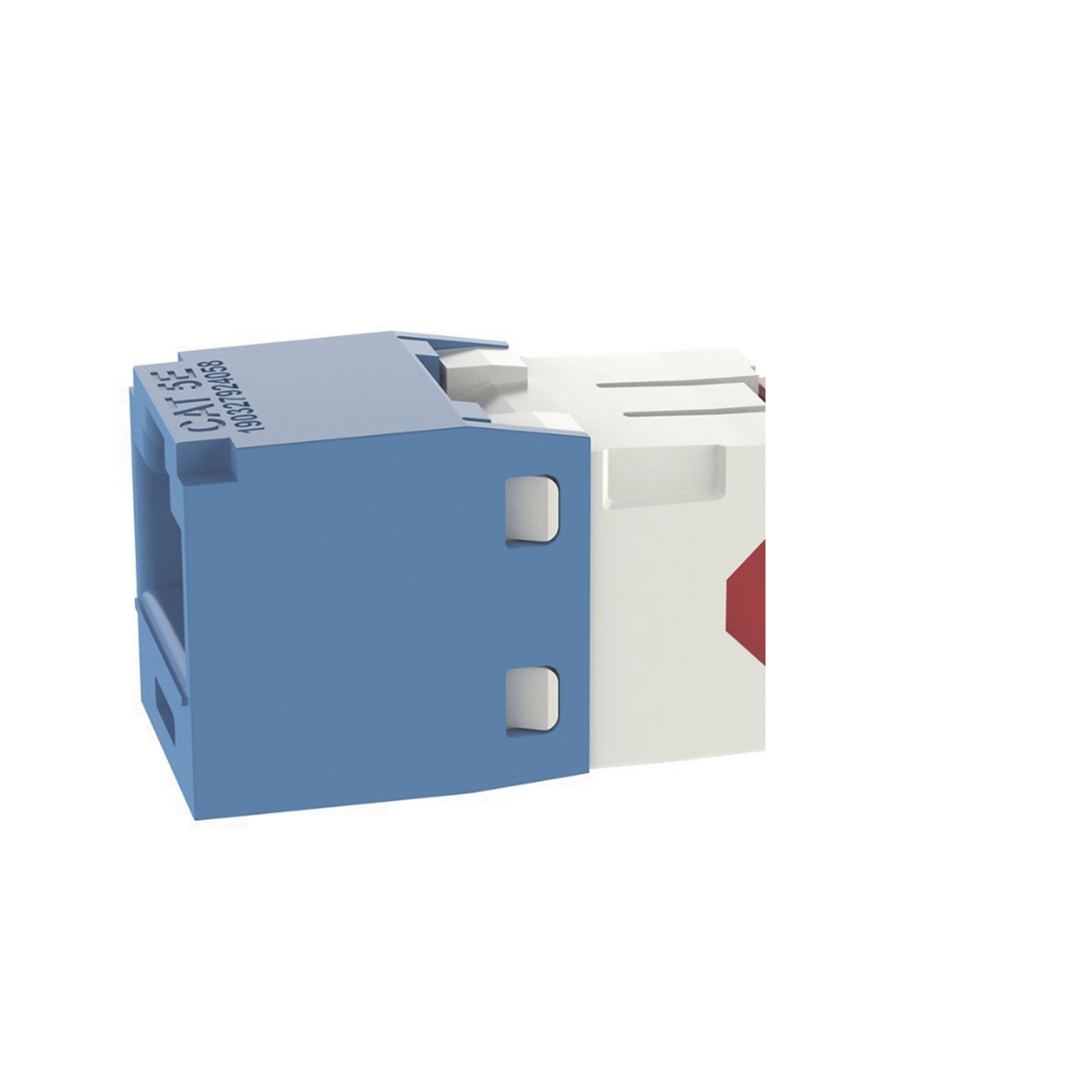 Conector Jack RJ45 Estilo TG, Mini-Com, Categor�a 5e, de 8 Posiciones y 8 Cables, Color Azul