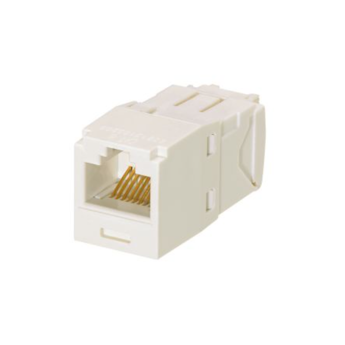 Conector Jack RJ45 Estilo TG, Mini-Com, Categor�a 6, de 8 Posiciones y 8 Cables, Color Blanco �rtico