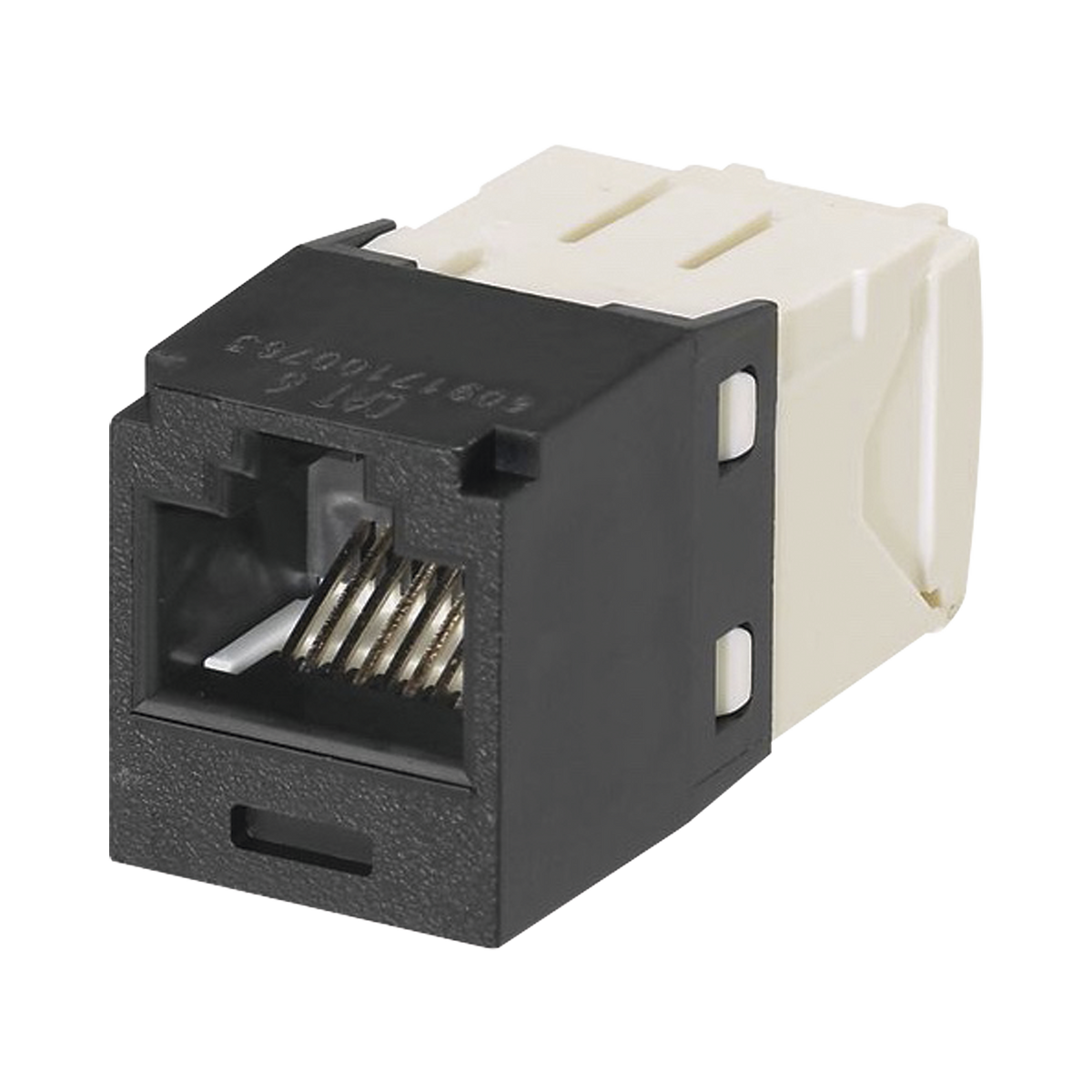 Conector Jack RJ45 Estilo TG, Mini-Com, Categor�a 6, de 8 Posiciones y 8 Cables, Color Negro
