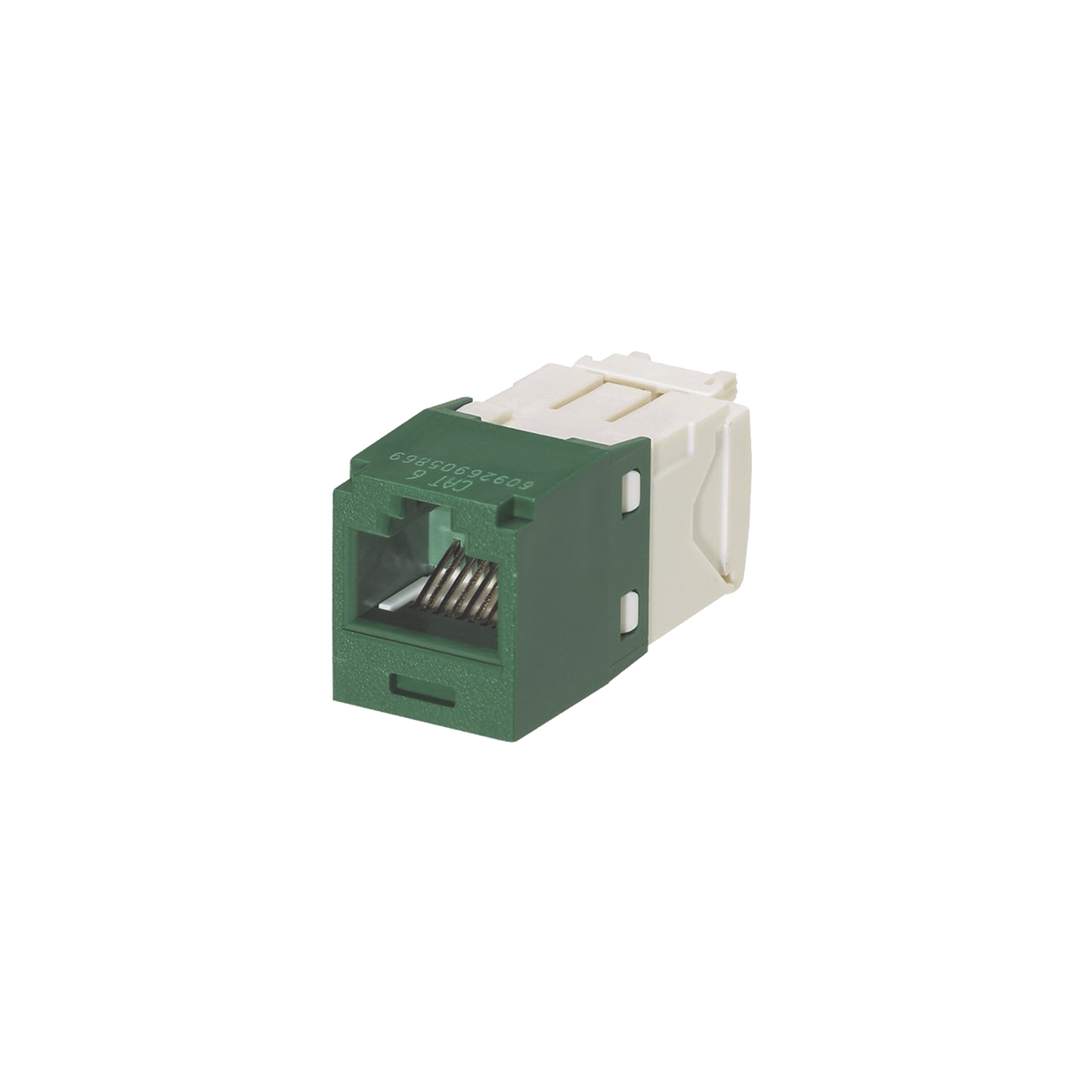 Conector Jack RJ45 Estilo TG, Mini-Com, Categor�a 6, de 8 Posiciones y 8 Cables, Color Verde