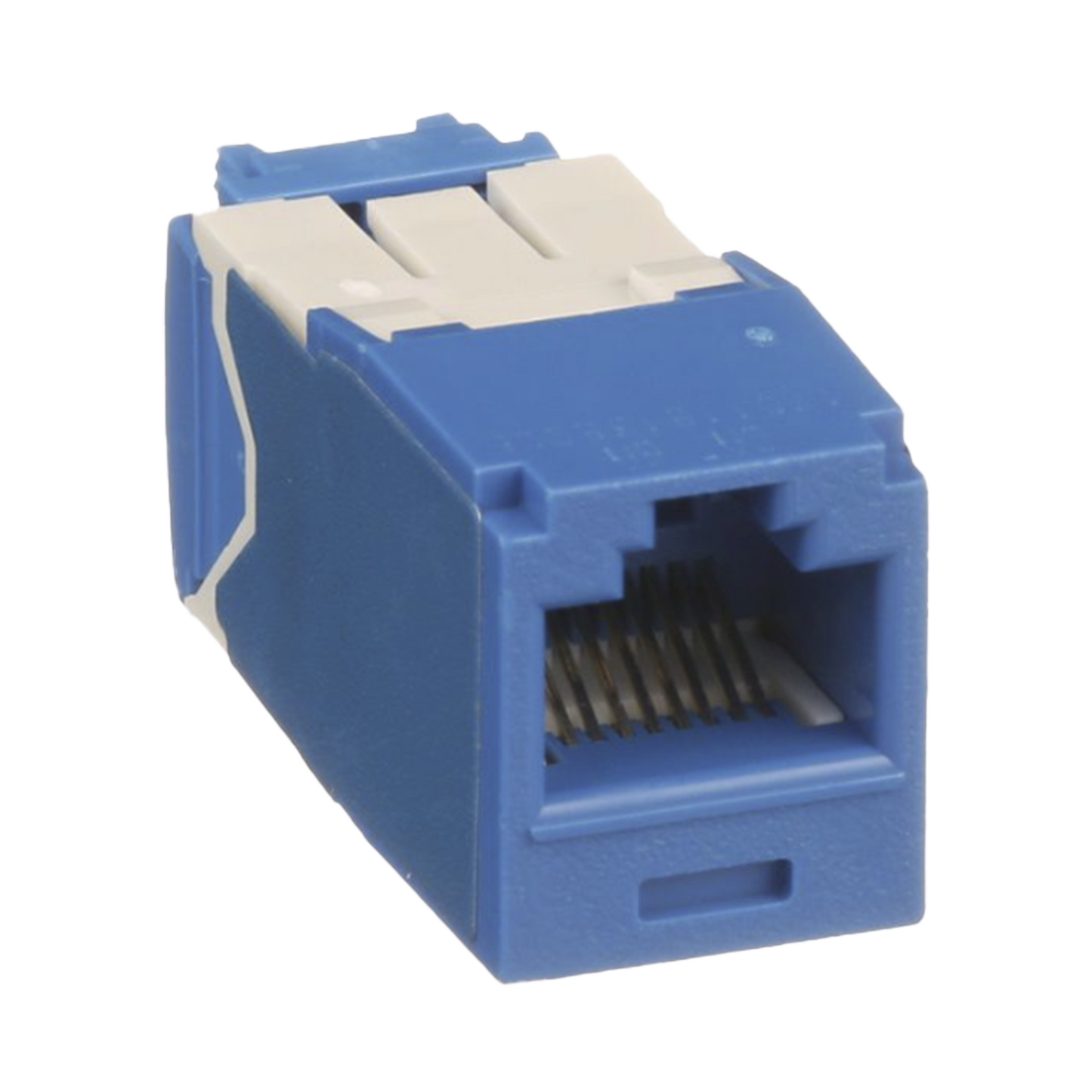 Conector Jack RJ45 Estilo TG, Mini-Com, Categor�a 6A, de 8 Posiciones y 8 Cables, Color Azul