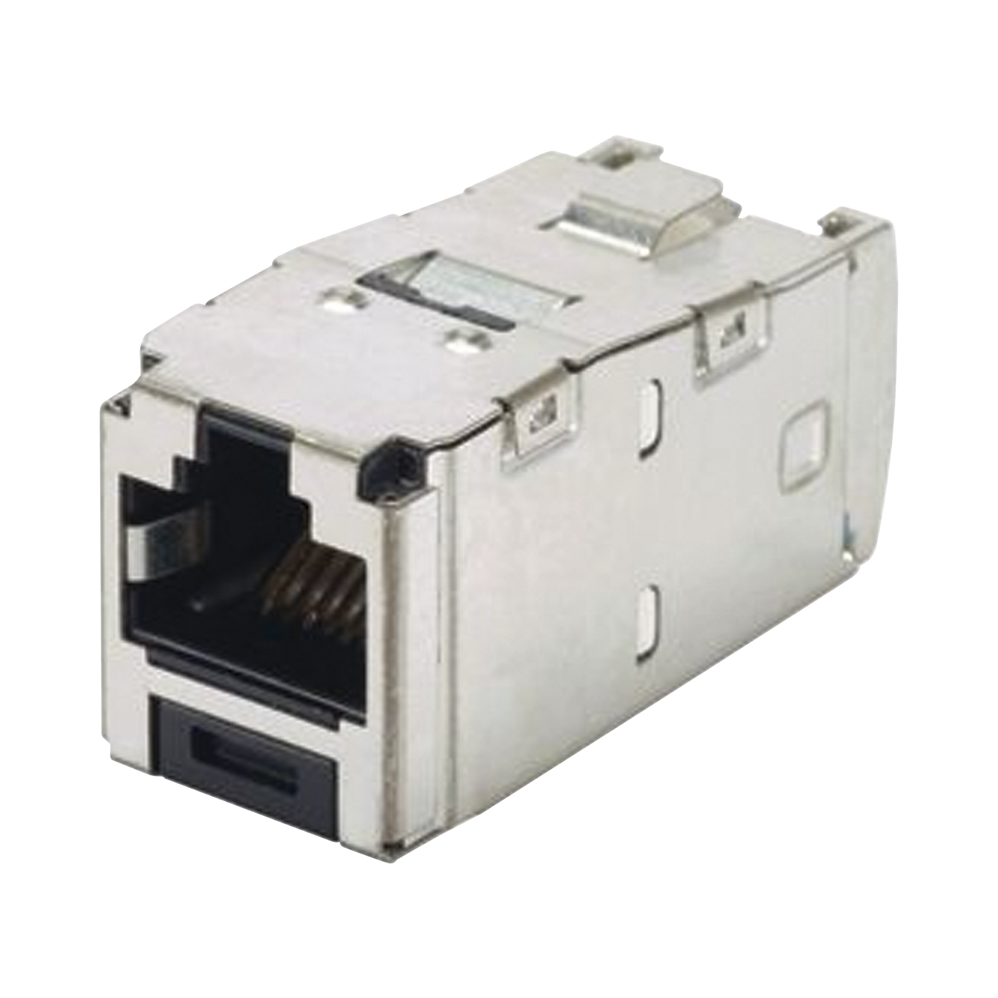 Conector Jack RJ45 Blindado, Estilo TG, Mini-Com, Categor�a 6A, de 8 Posiciones y 8 Cables, Color Negro