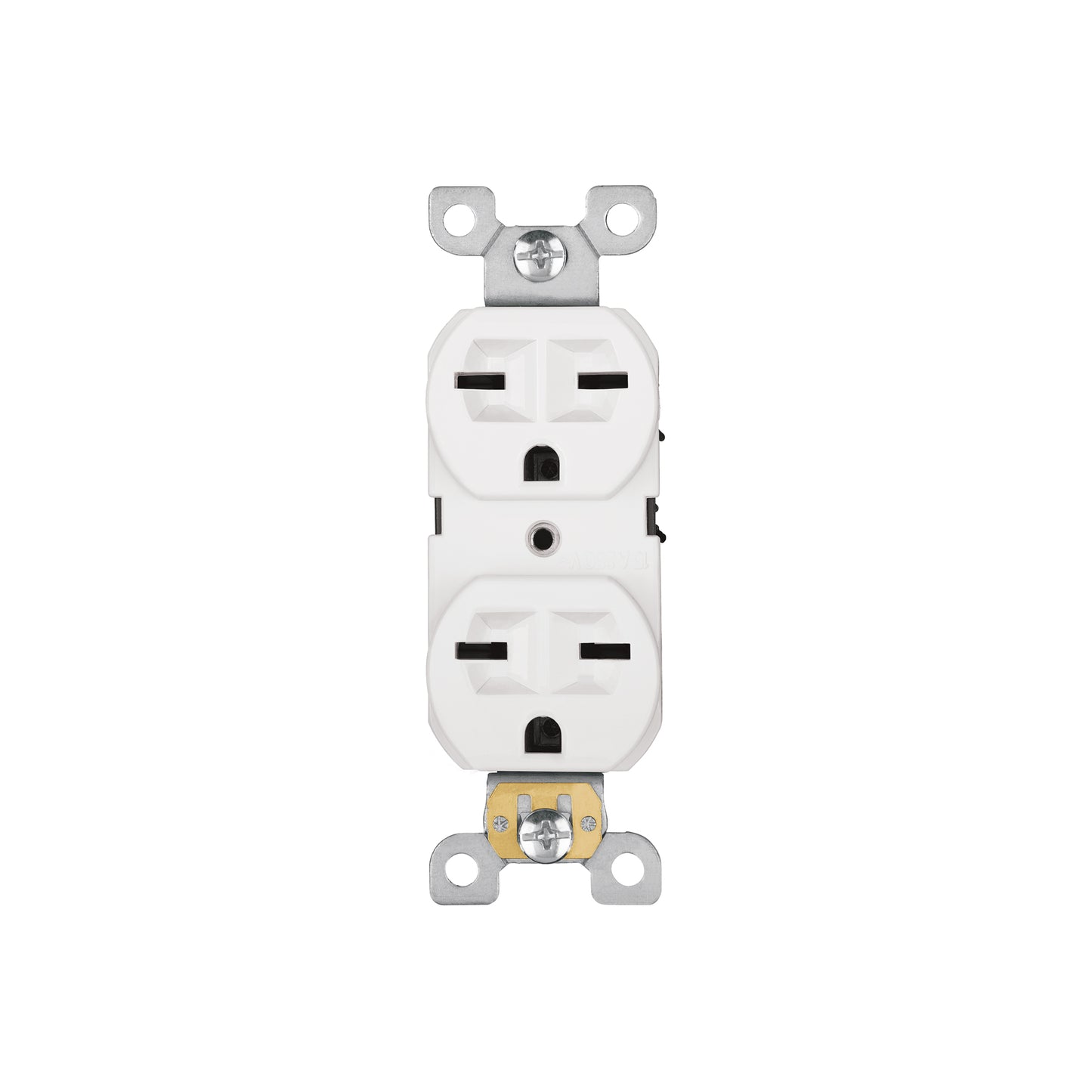 Contacto dúplex, cara de chino, Standard, blanco, Volteck