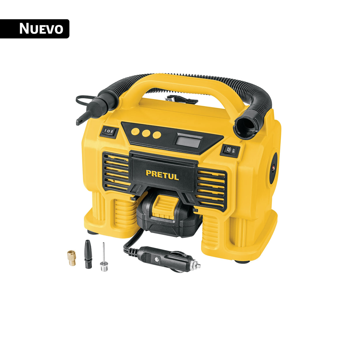 Inflador/soplador para auto, 20V, 1 batería 2Ah, PRETUL