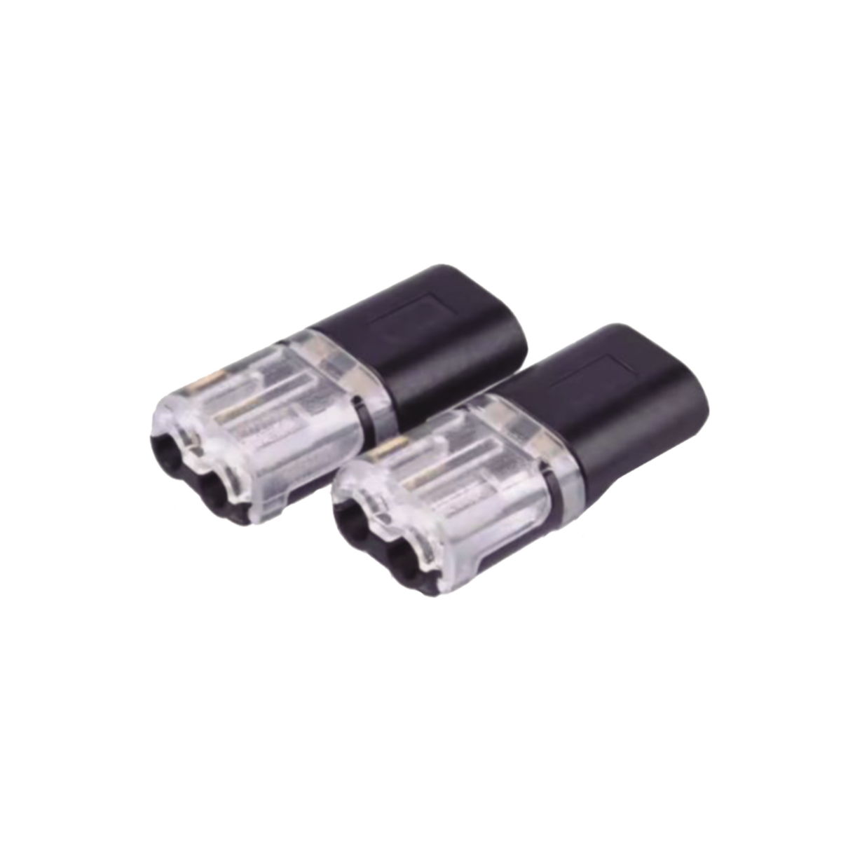 Bolsa con 25 conectores / Enchufables / Para 2 cables / compatibles en calibre 22 al 18 AWG