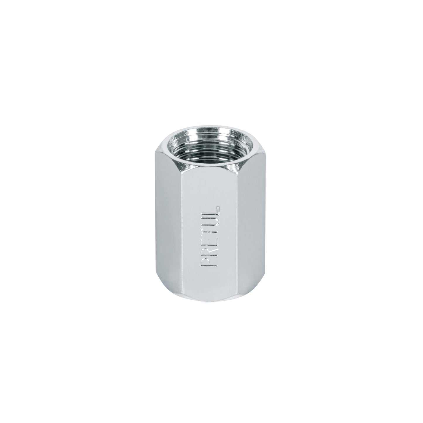 Cople de acero, hembra-hembra, cuerda 1/4' NPT, PRETUL