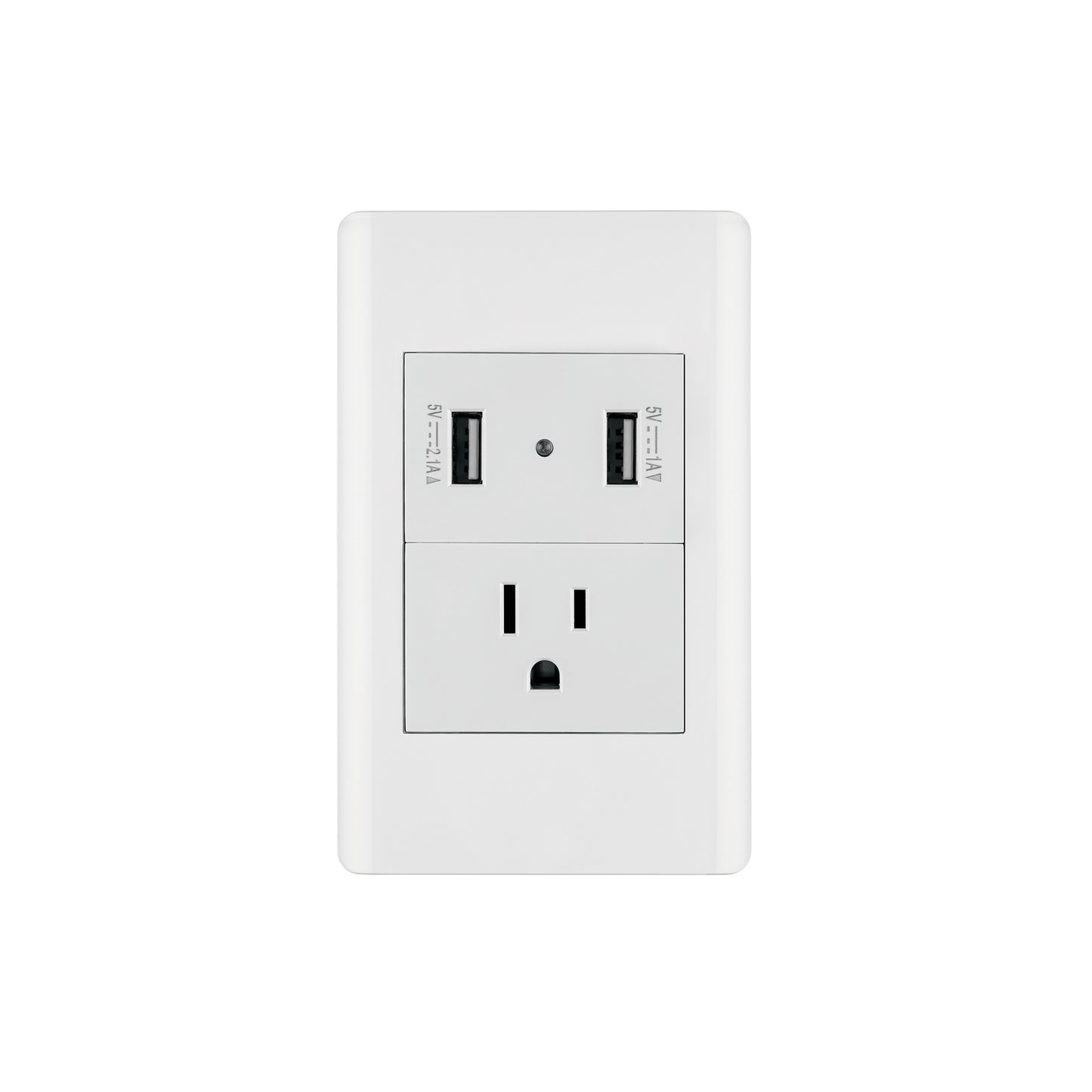 Placa armada blanca contacto y 2 puertos USB 1.5 mód, Lisboa
