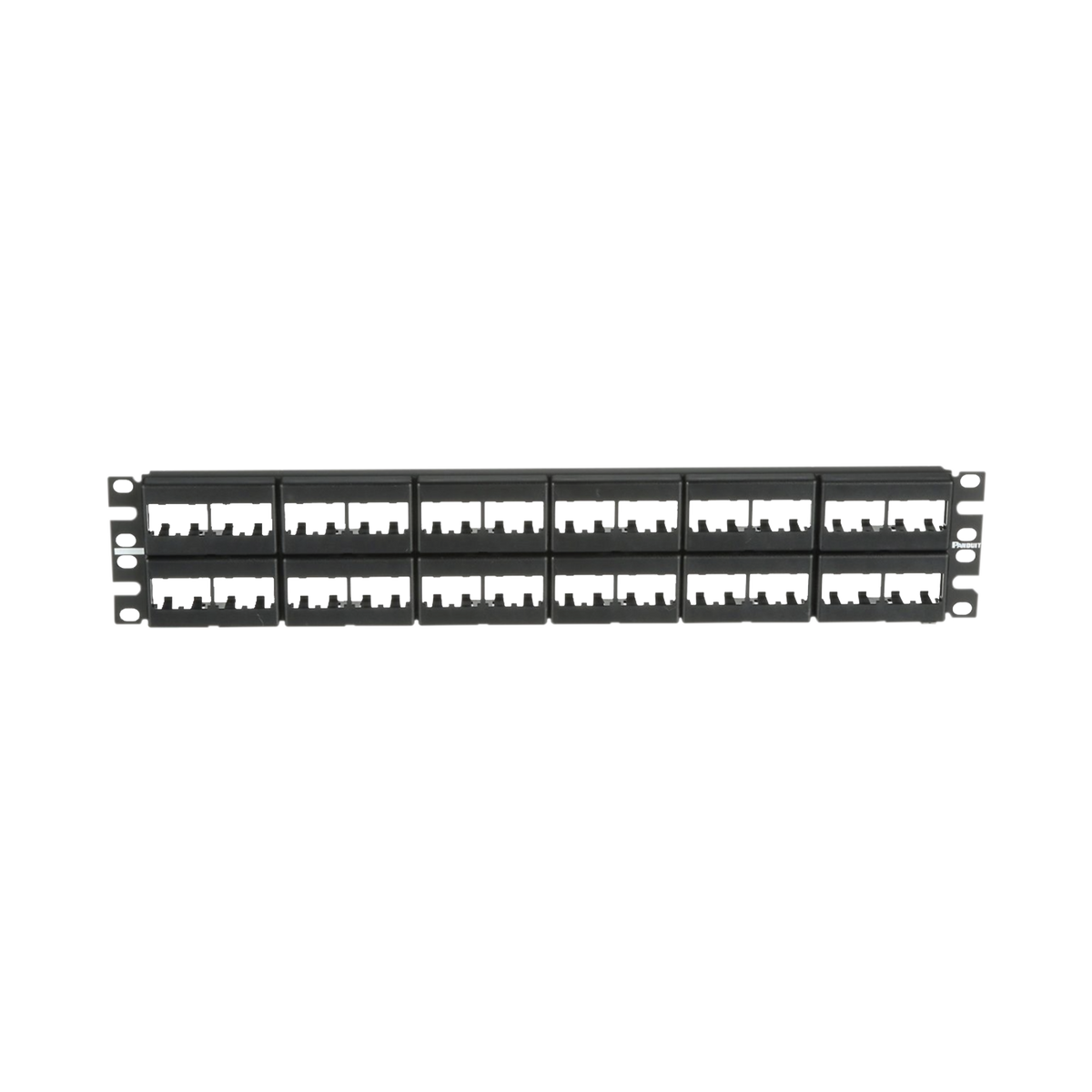 Panel de Parcheo Modular Mini-Com (Sin Conectores), Plano, Sin Blindaje, de 48 Puertos, 2 UR