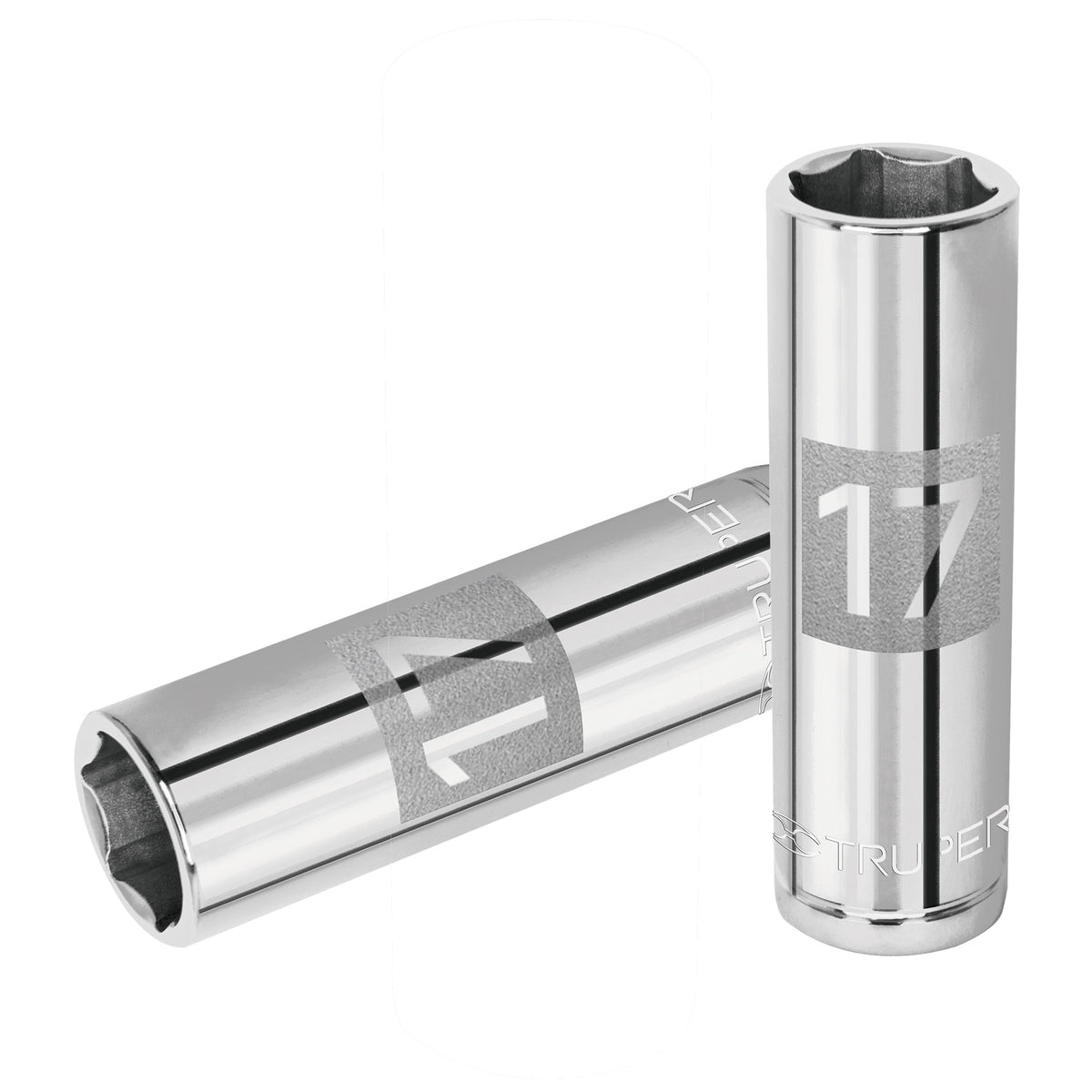 Dado largo de 17 mm, 6 puntas, cuadro 1/2', Truper