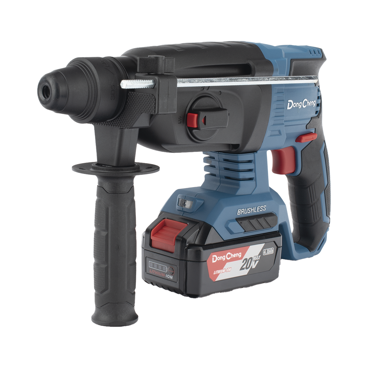 Martillo Perforador Inal�mbrico SDS-PLUS 20V / Motor Brushless / 3 Modos Taladro Percusi�n Demolici�n / 2.7 J Energ�a de Impacto / 2 Bater�as 4.0Ah con Cargador y Estuche