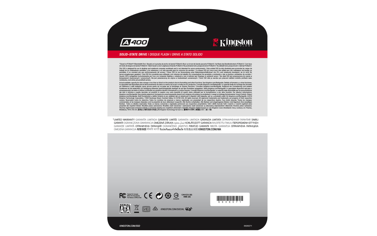 SSD Kingston Technology A400 - Vista 4
