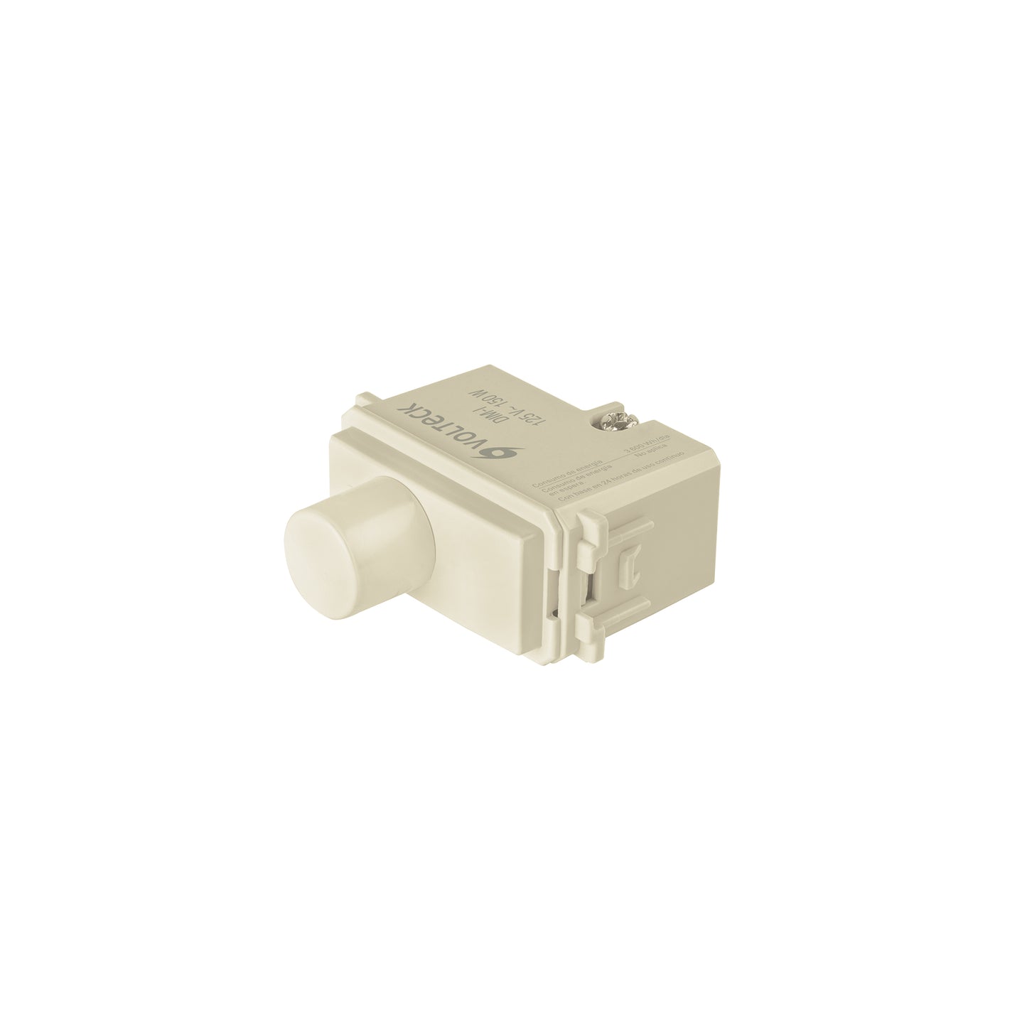Dimmer giratorio, línea Italiana, marfil, Volteck