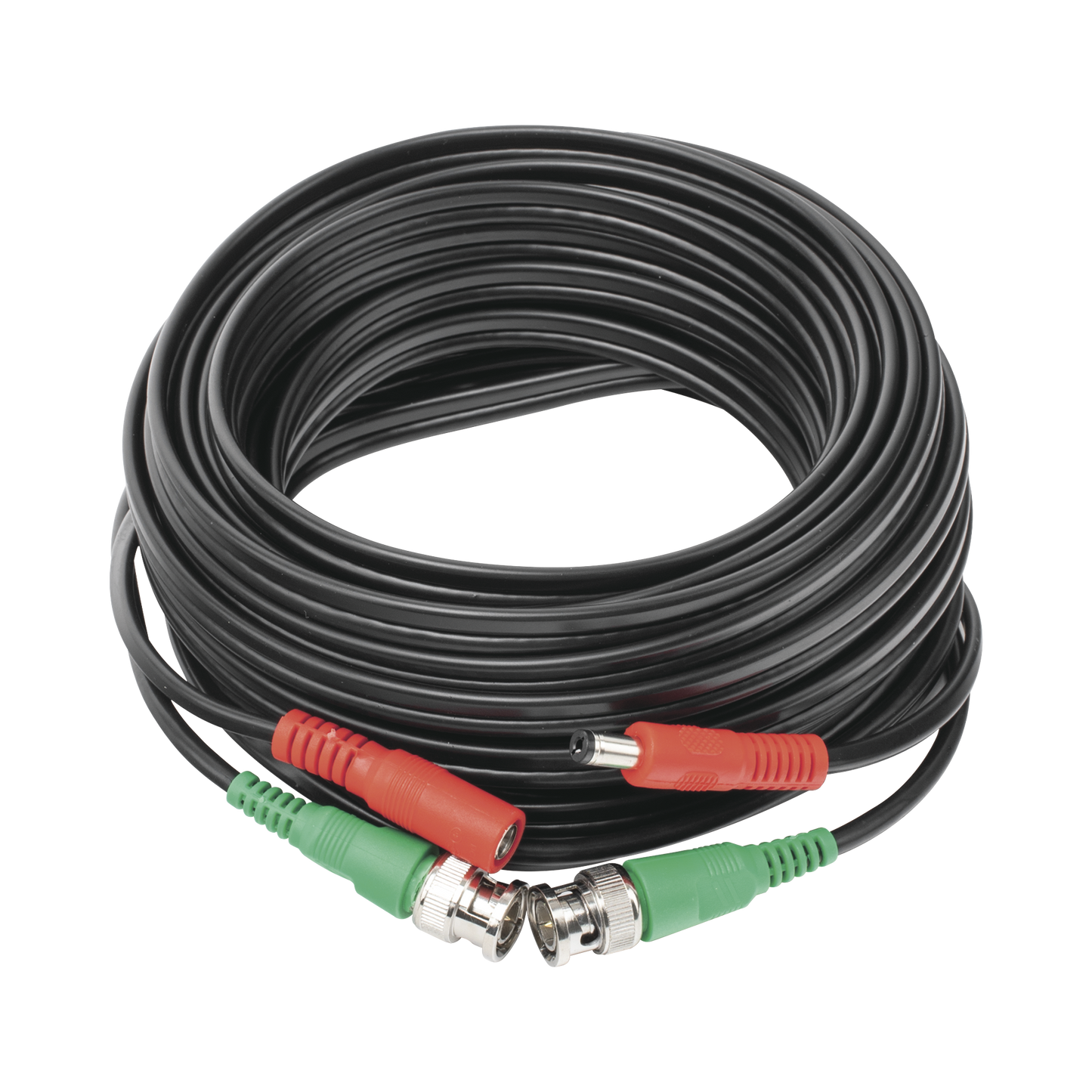 Cable Coaxial (BNC RG59) + Alimentaci�n / SIAMES / 10 Metros (32.81 Pies) / 100% Cobre / Para C�maras 4K / Uso Interior y Exterior