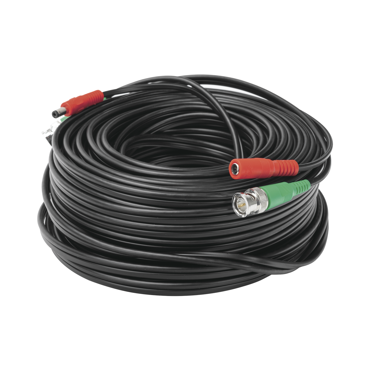 Cable Coaxial (BNC RG59) + Alimentaci�n / SIAMES / 30 Metros (98.43 Pies) / 100% COBRE / Para C�maras 4K / Uso Interior y Exterior