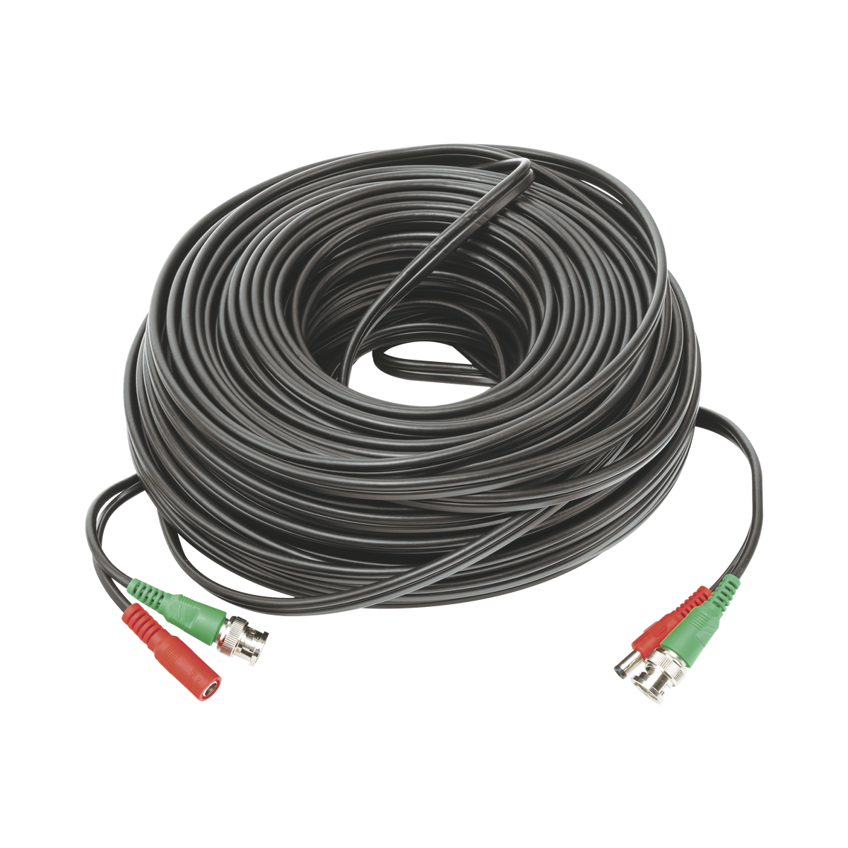 Cable Coaxial (BNC RG59) + Alimentaci�n / SIAMES / 50 Metros (164 Pies) / 100% COBRE / Para C�maras 4K / Uso Interior y Exterior