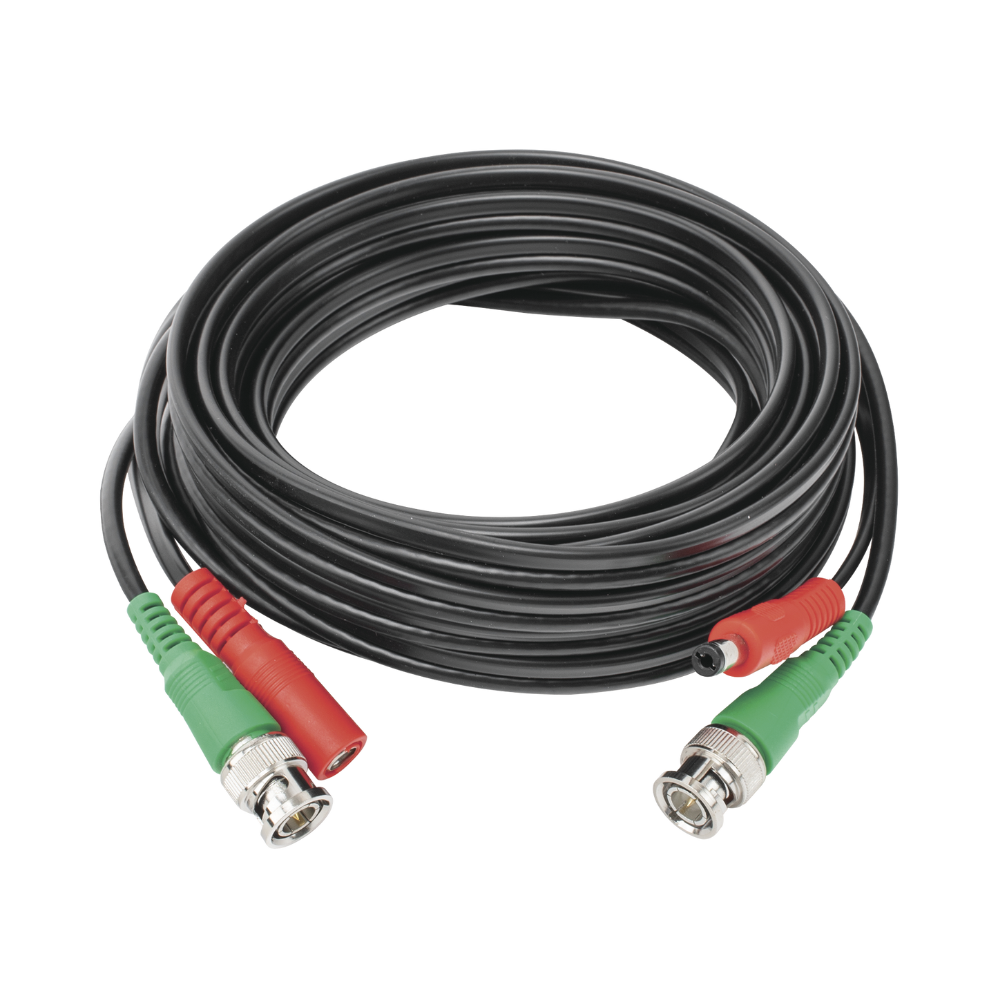 Cable Coaxial (BNC RG59) + Alimentaci�n / SIAMES / 5 Metros (16.40 Pies) / 100% Cobre / Para C�maras 4K / Uso Interior y Exterior