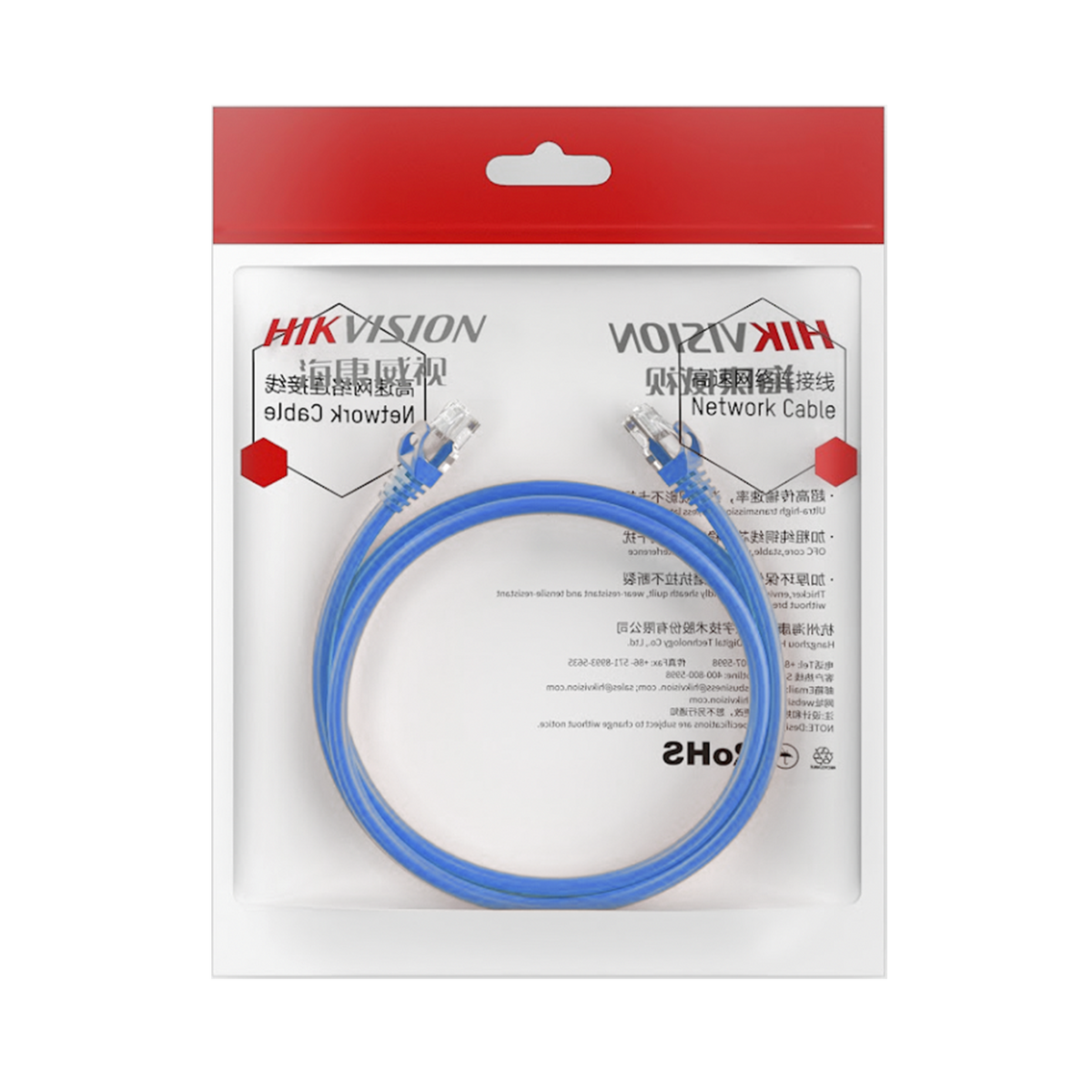 Cable de Parcheo (Patch Cord) / UTP / Cat. 6 (24 AWG) / 1 Metro (3.28 Pies) / Color Azul / Ideal para PoE+ / Interior