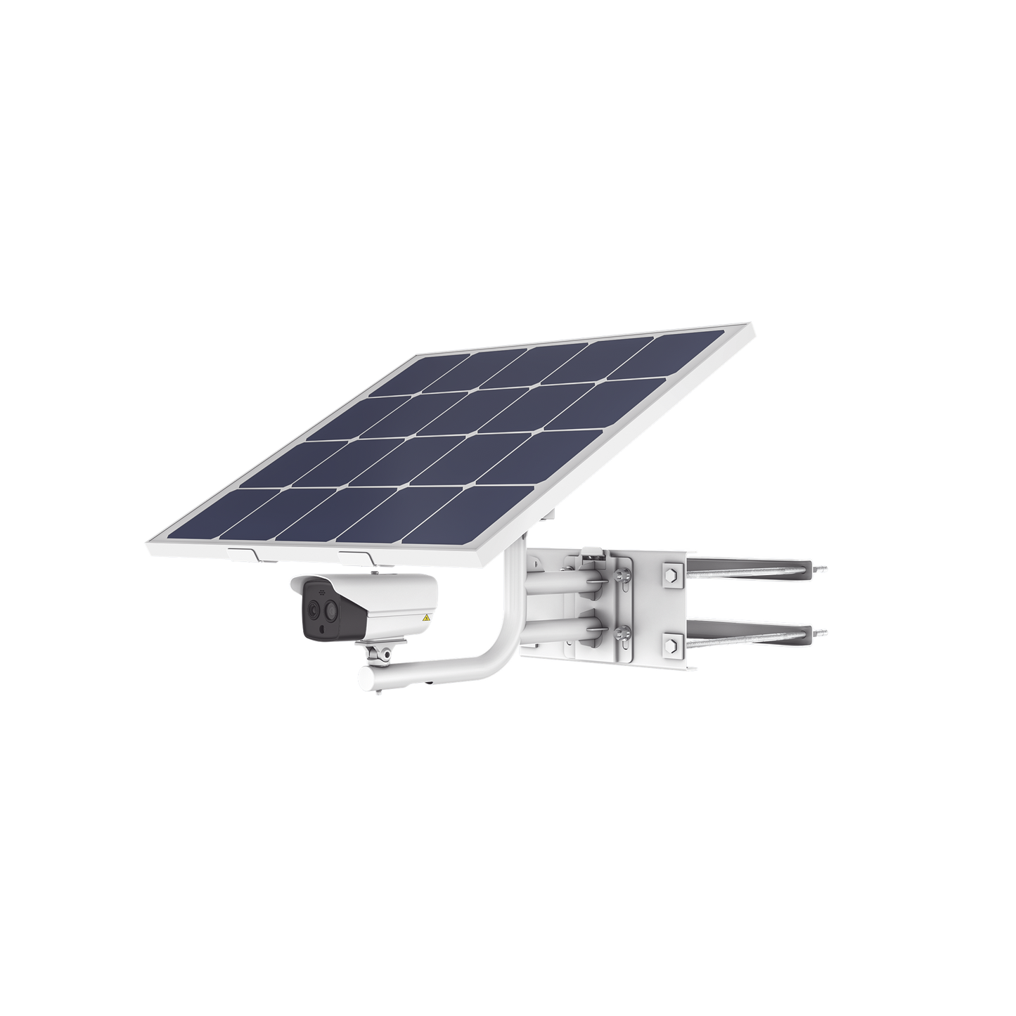Kit Cámara Térmica Solar - Resolución 256 x 192 / Rango de temperatura -20°C a 150°C / Fusión de imagen bi-espectro / Alarma audible y estroboscópica / 4G LTE / Batería Lithium 360Wh / Panel solar 80W / IP