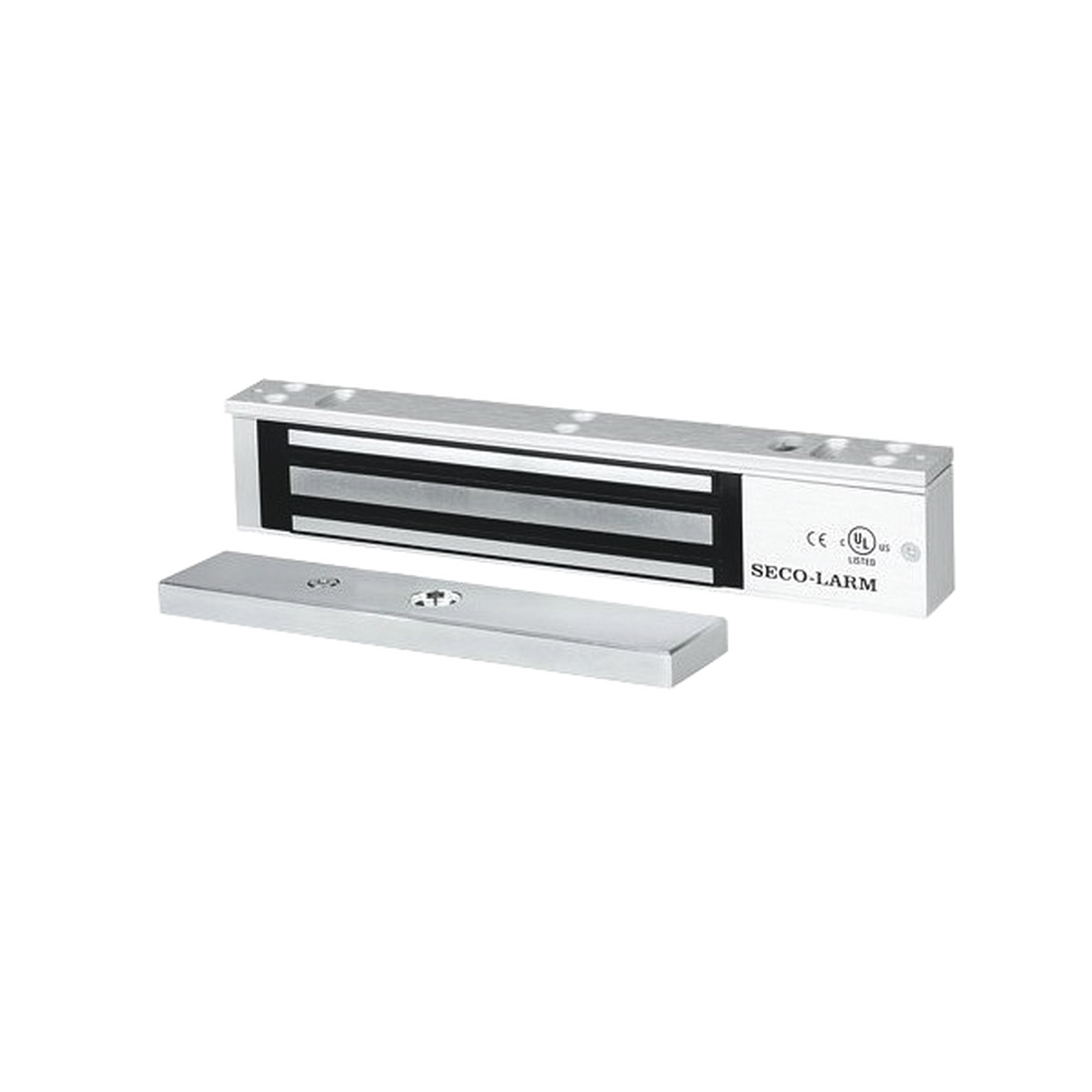 Chapa Magnética 600 lbs con LED / Sensor de Estado de Unión / Sin Magnetismo Residual / Uso Interior.