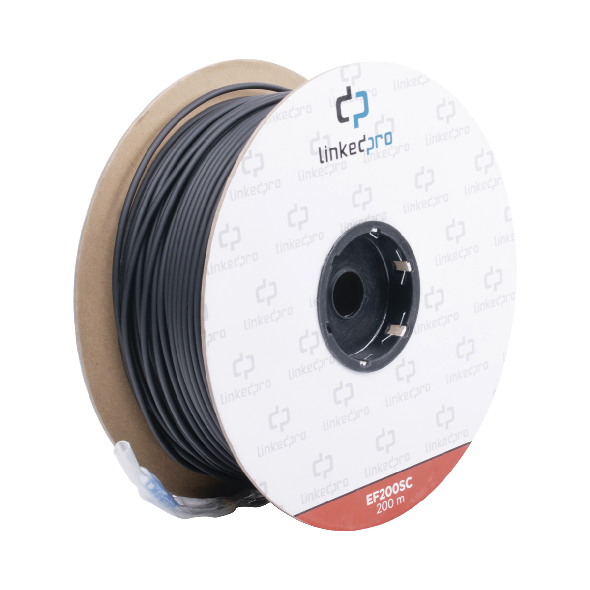 Carrete de Fibra �ptica Monomodo con Conectores SC-SC Duplex, Reforzada con Kevlar, de 200 Metros (656.17 Pies), Para Instalaciones Subterr�neas por Tuber�a