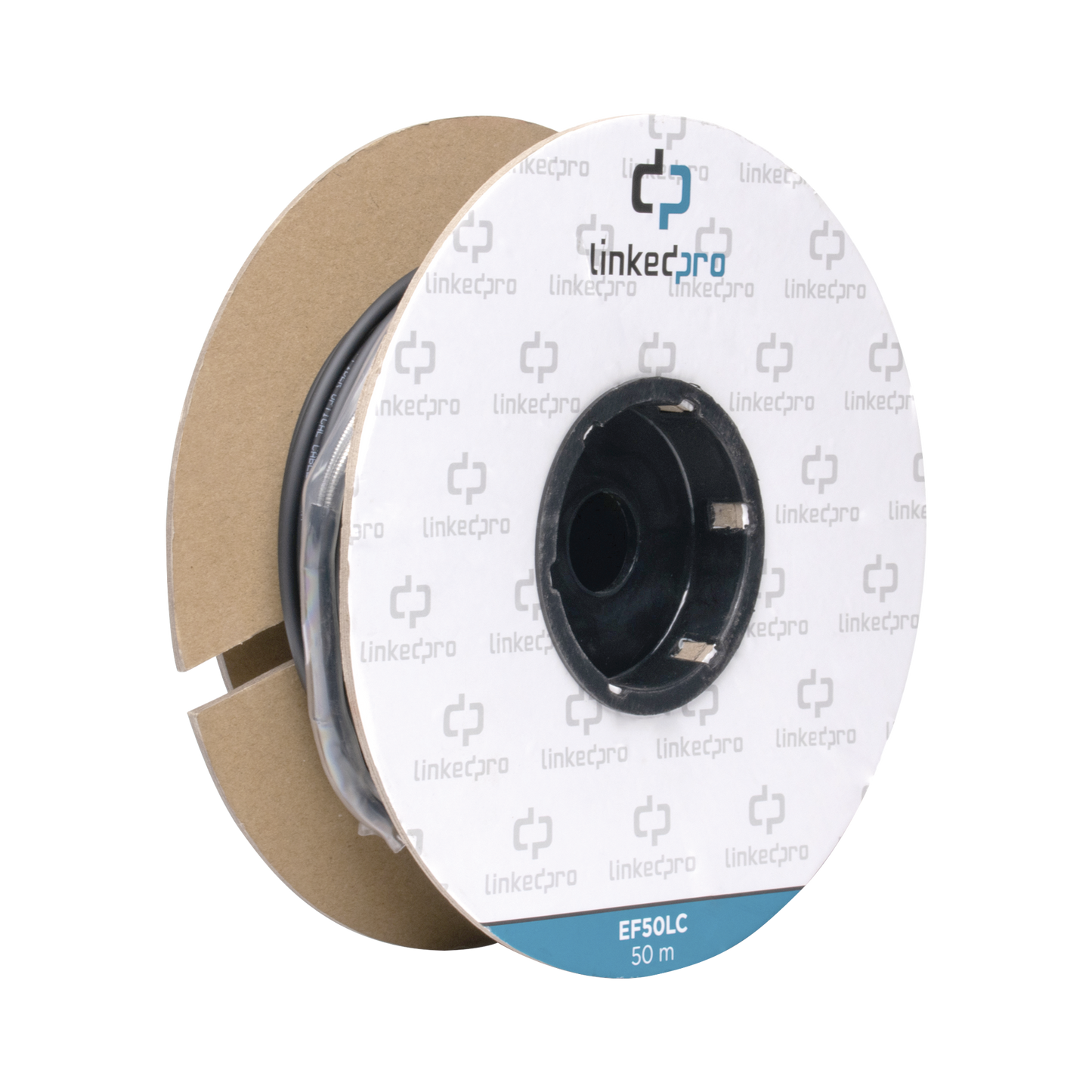 Carrete de Fibra �ptica Monomodo con Conectores LC-LC Duplex, Reforzada con Kevlar, de 50 Metros (164.04 Pies), Para Instalaciones Subterr�neas por Tuber�a