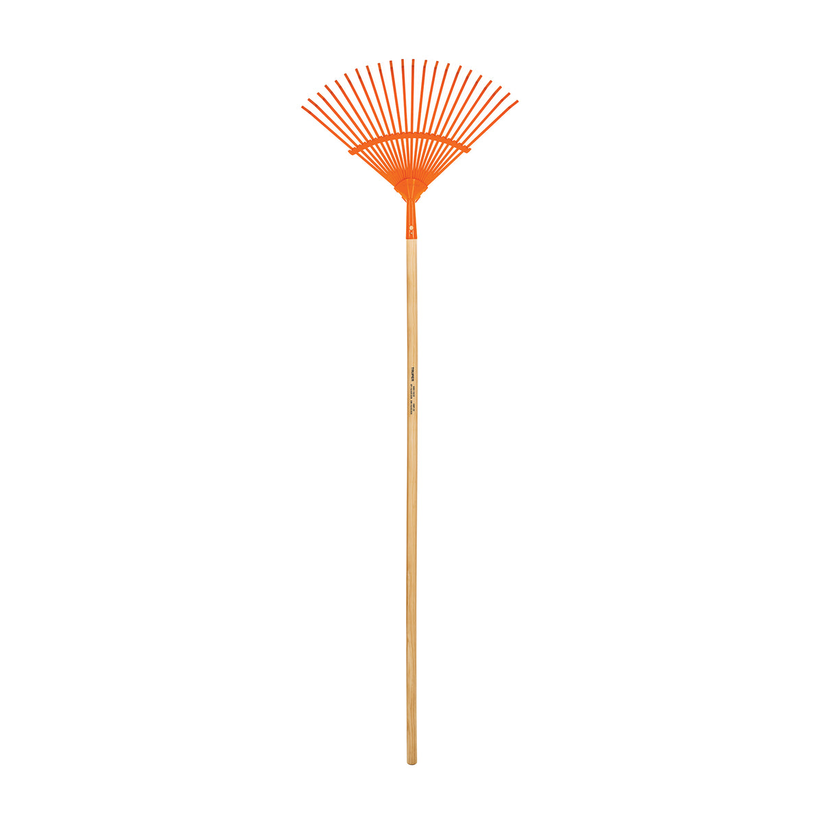 Escoba metálica para jardín, curva, 22 dientes, mango 48'