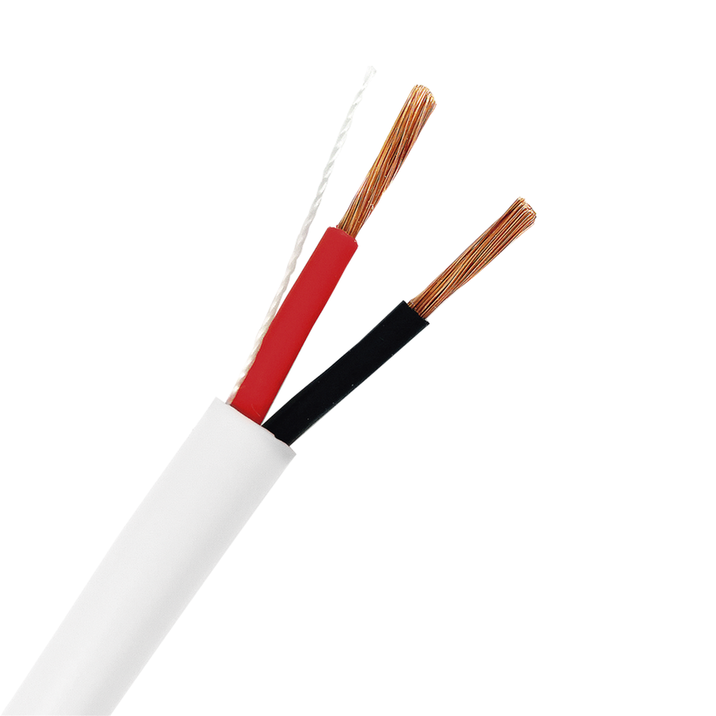 Bobina de 152 Metros (500 Pies) / 18AWG 2 Conductores / Cable Profesional de ALTA FIDELIDAD 100% Cobre / Libre de Ox�geno / Interior / Color Blanco / Para Aplicaciones de Audio, Control de Acceso y Automatizaci�n