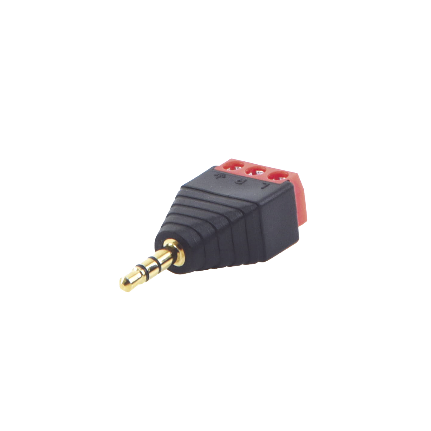 Conector de audio de 3.5mm macho a terminal de tornillo de 3 pines