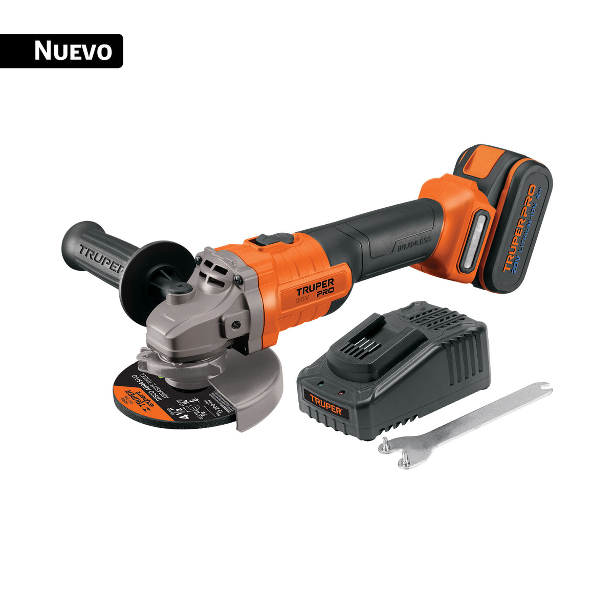 Esmeriladora 4-1/2', 20V, 1 batería 4Ah, PRO