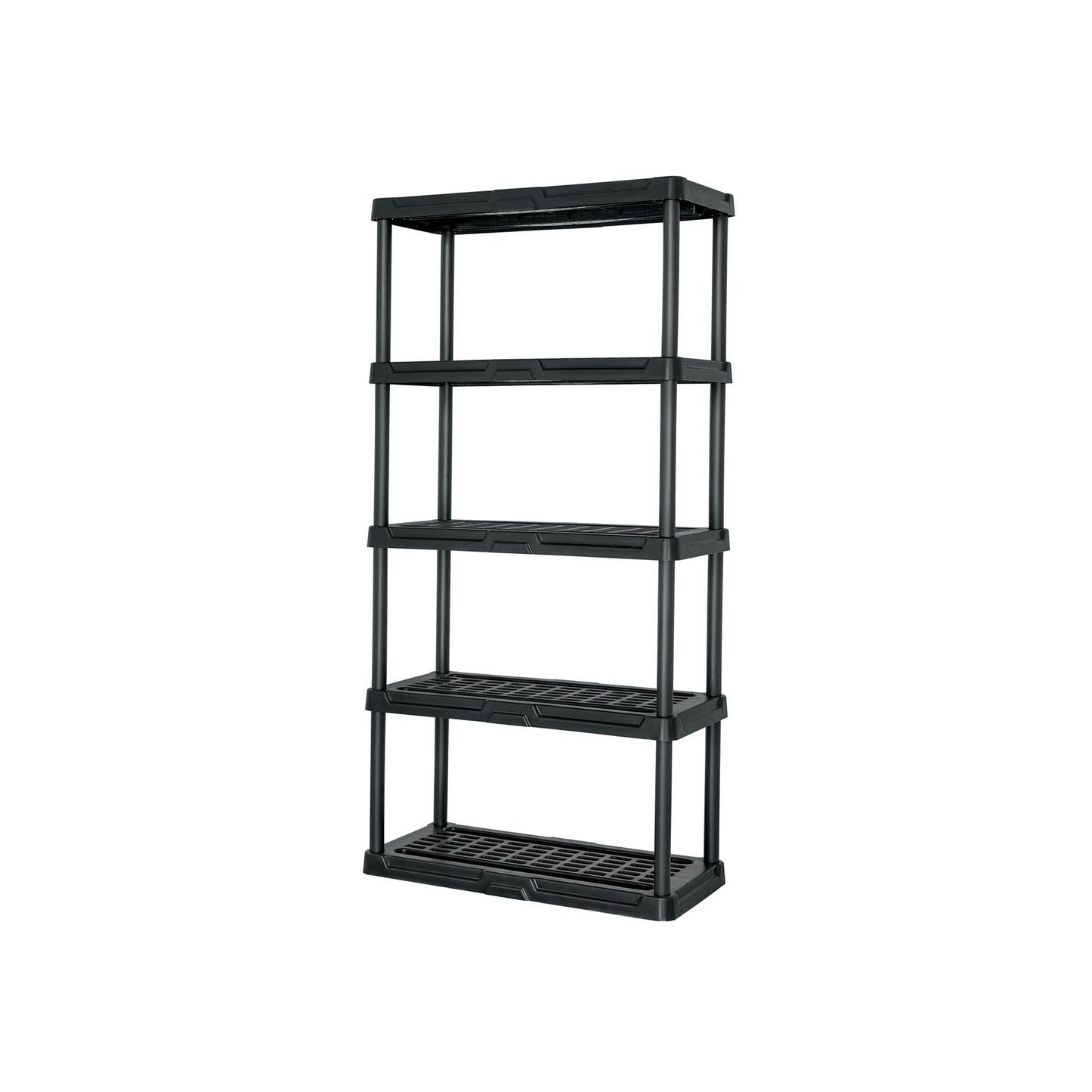 Estante plástico 5 repisas cap. 35 Kg, 180x44x92, PRETUL
