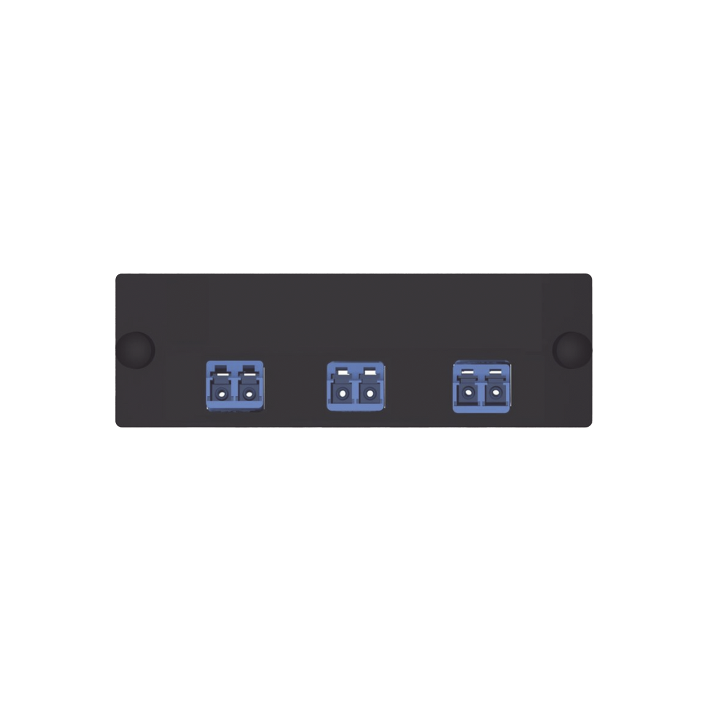 Placa Acopladora de Fibra �ptica FAP, Con 3 Conectores LC Duplex (6 Fibras), Para Fibra Monomodo OS1/OS2, Color Azul