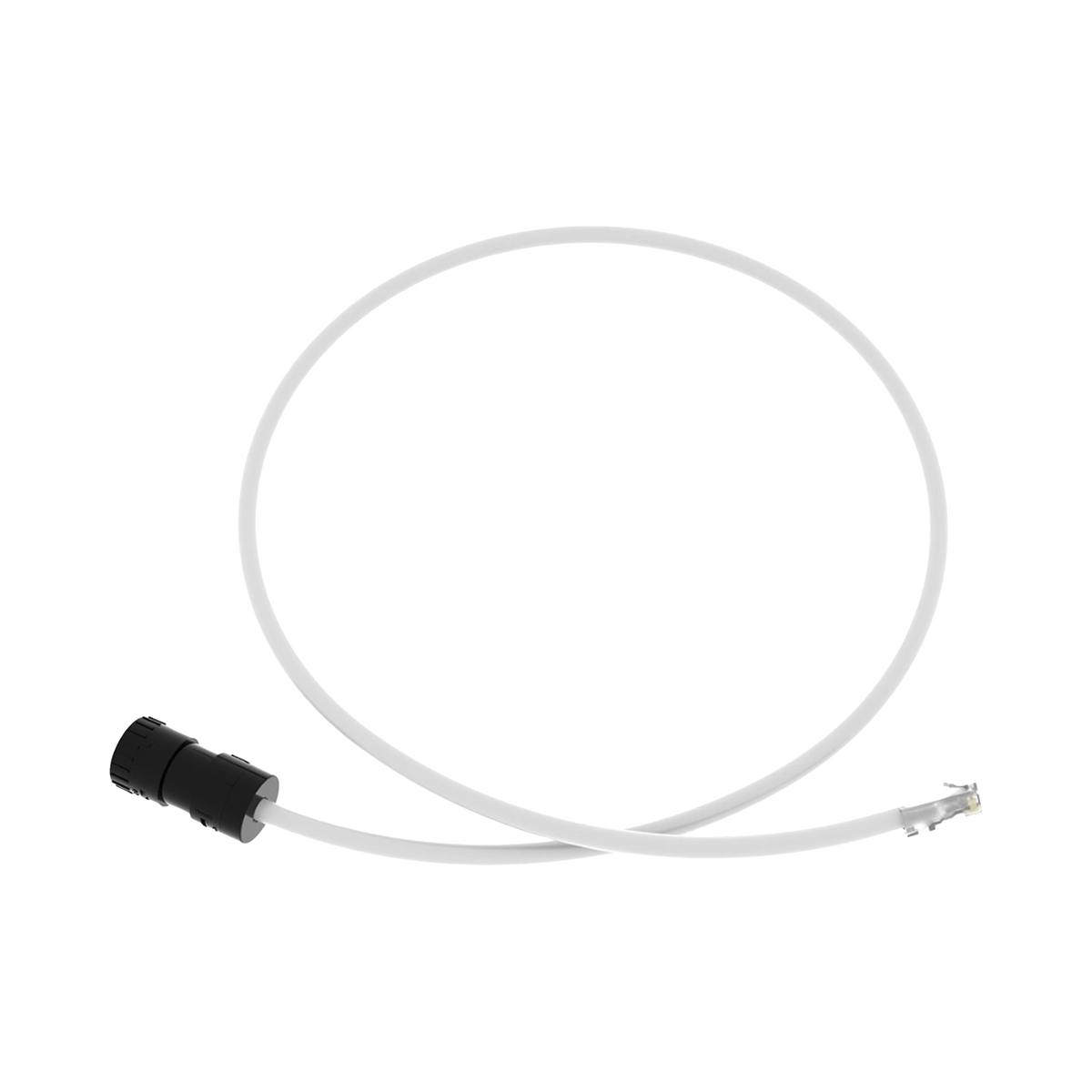 Cable de Conexi�n en Campo Jack a Plug RJ45, Categor�a 6A, CMP (Plenum), 1 Metro (3.28 Pies), Color Blanco