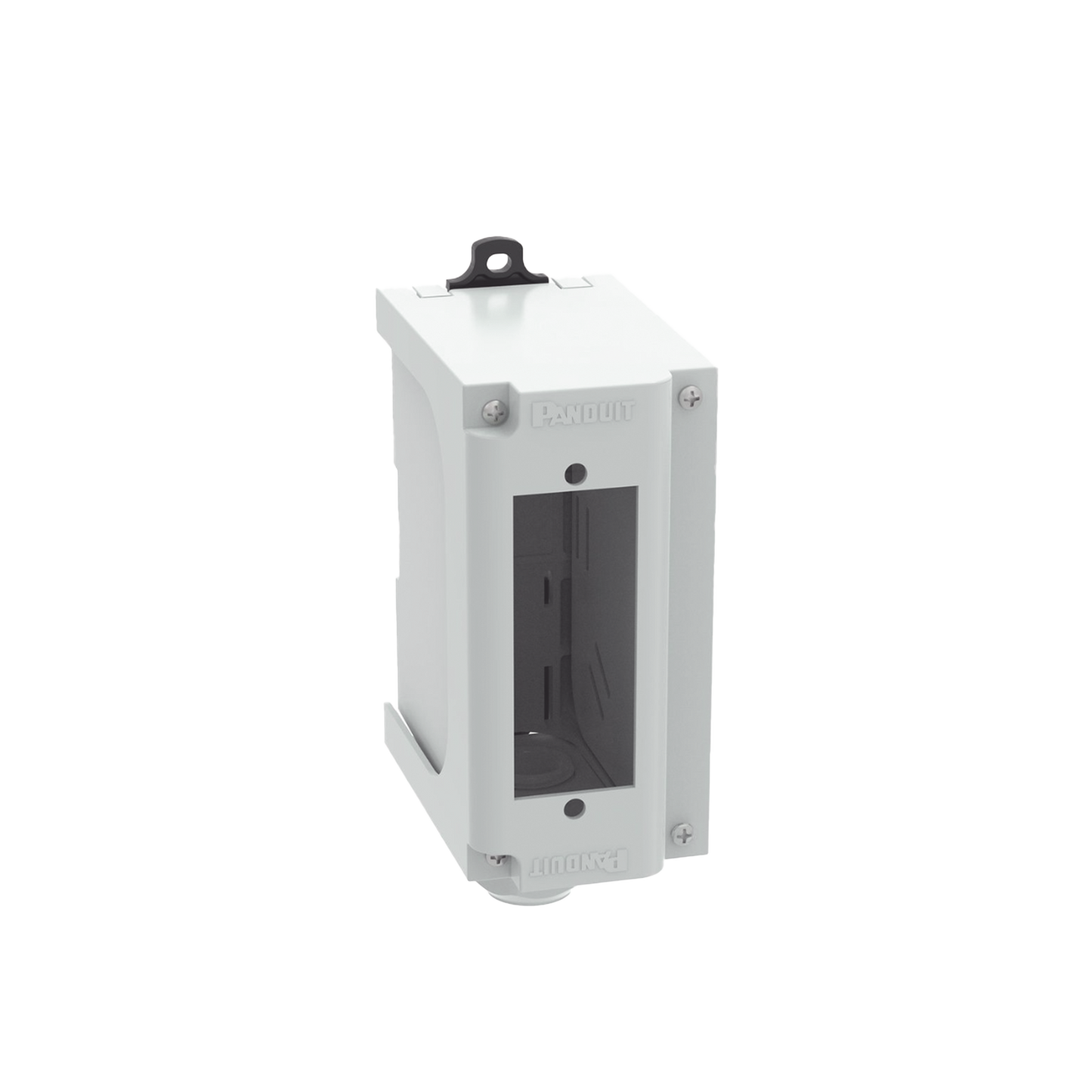 Panel de Parcheo Modular para Fibra �ptica, de Instalaci�n en Riel DIN Est�ndar de 35 mm (1.38 pulgadas), Acepta Una Placa Acopladora FAP, Color Gris