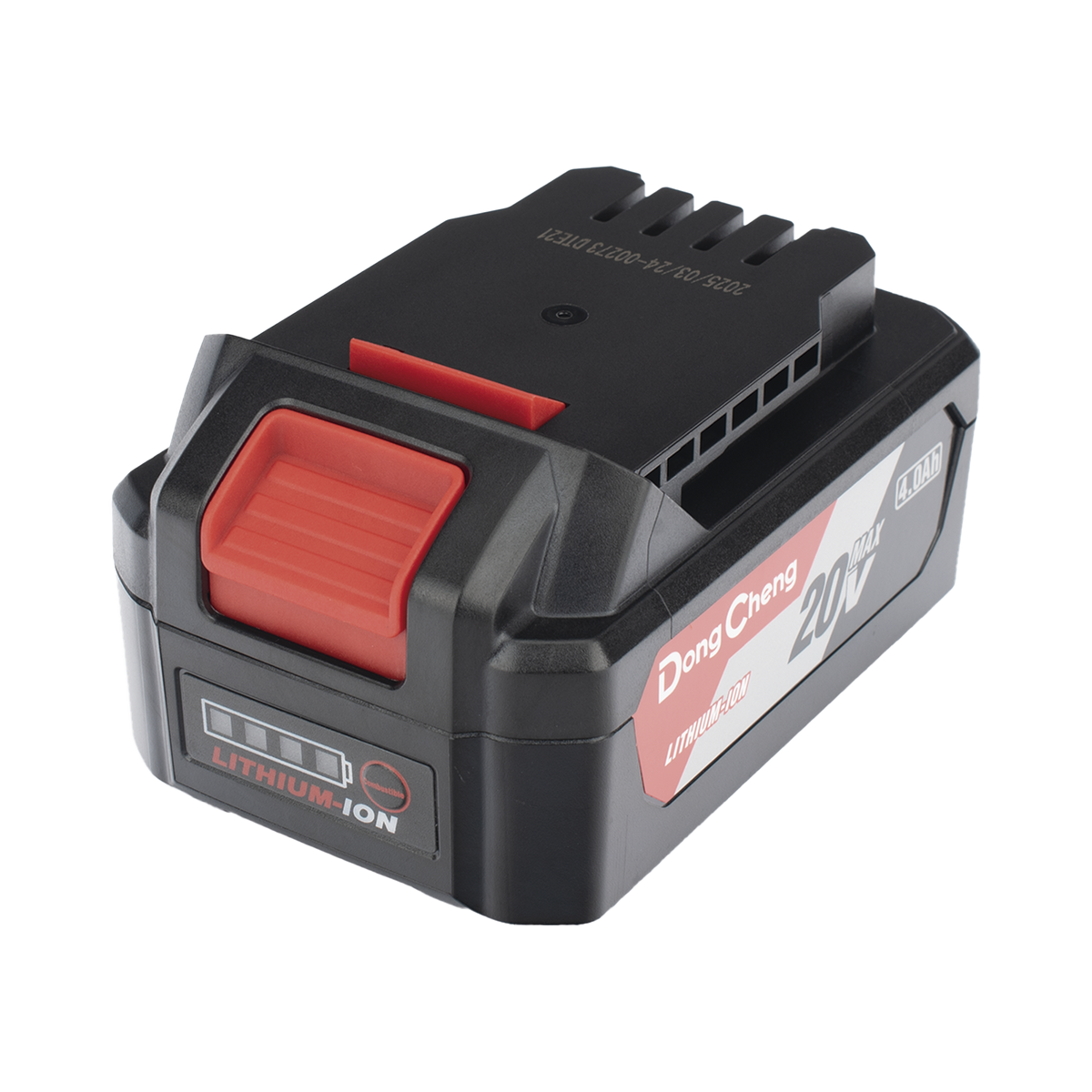 Bater�a de Litio 20V 4.0Ah / Indicador LED de Carga / Dise�o Deslizable / Compatible con Herramientas DONGCHENG 20V