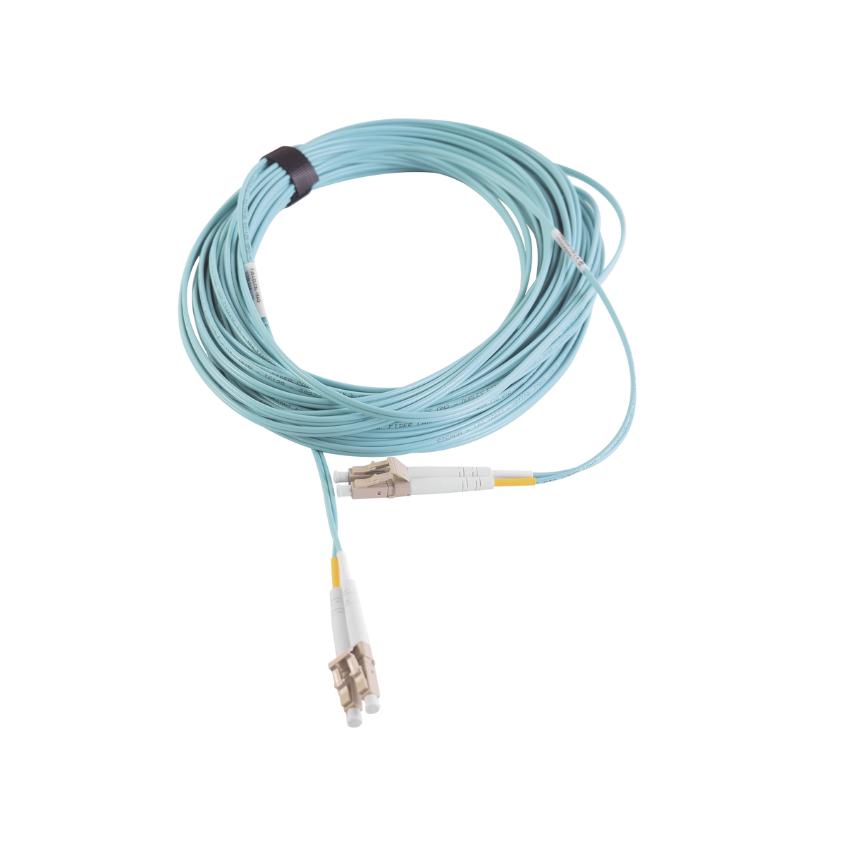 Jumper de Fibra �ptica Multimodo 50/125 XGLO OM3, LC-LC Duplex, OFNR, Color Aqua, 7 Metros (22.97 Pies)