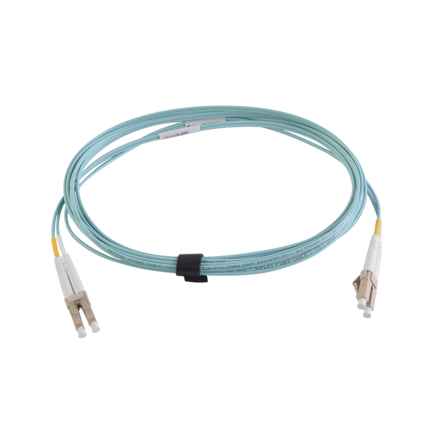 Jumper de Fibra �ptica Multimodo 50/125 XGLO OM4, LC-LC Duplex, OFNR, Color Aqua, 2 Metros (6.56 Pies)