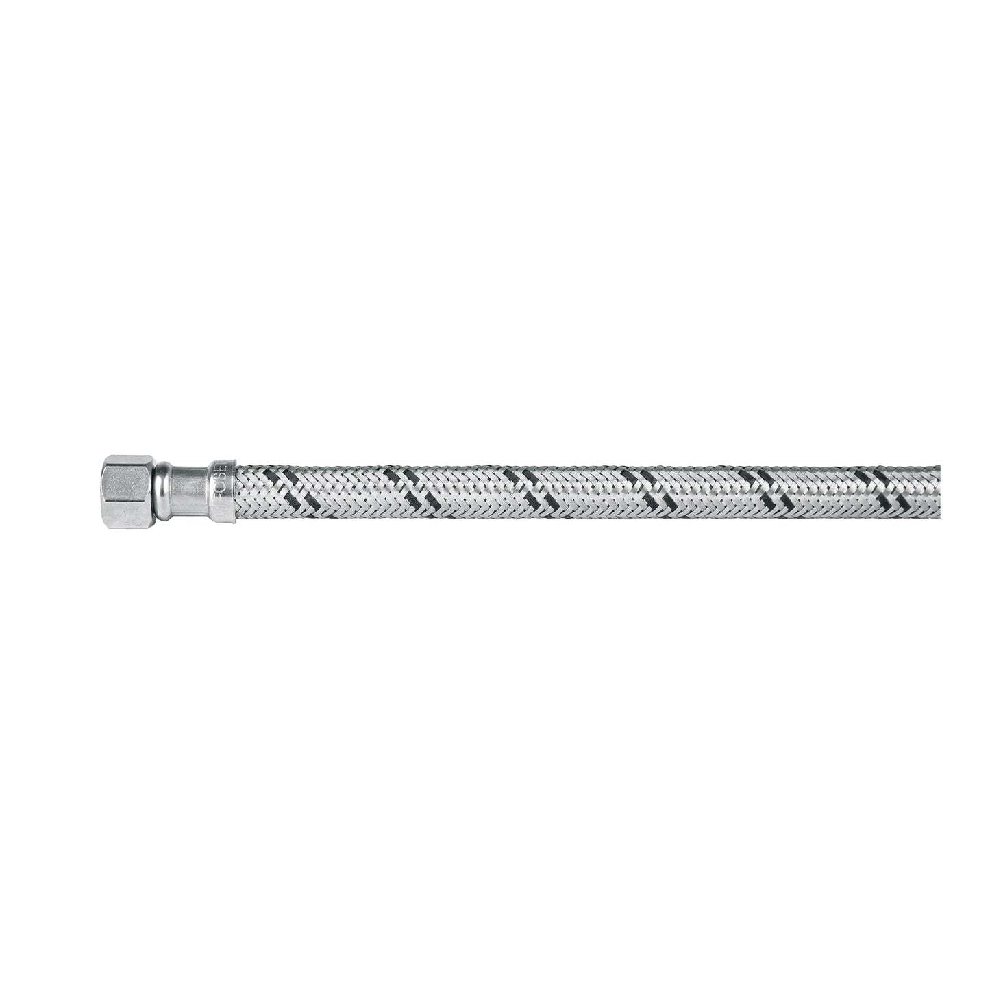 Manguera lavabo/fregadero, acero inox, 1/2' x 3/8', 40 cm
