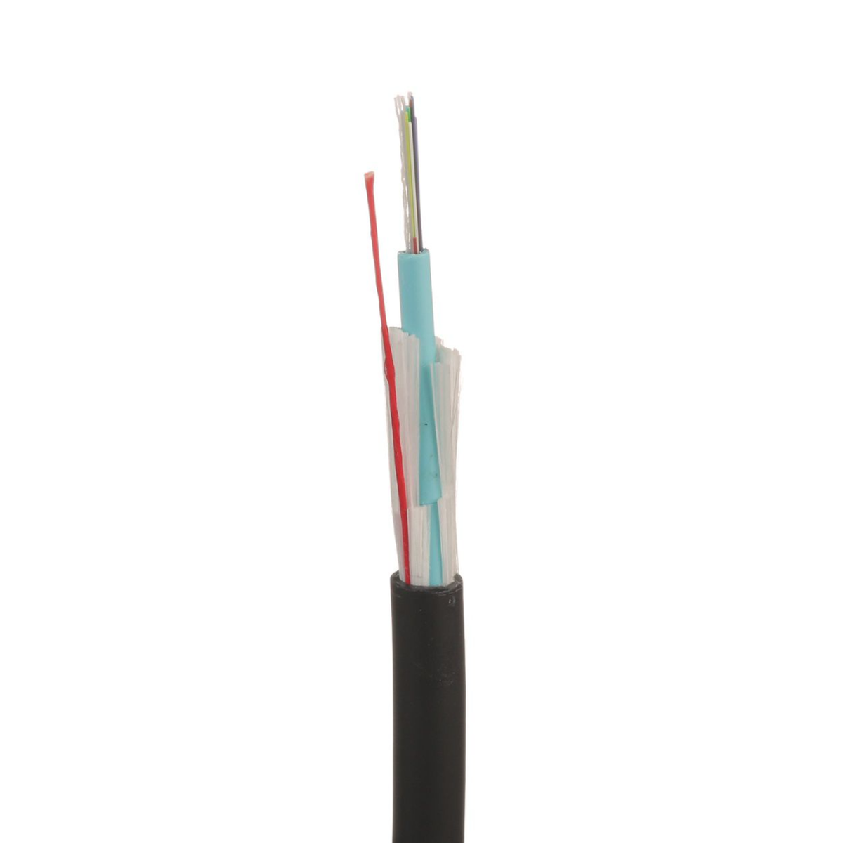 Cable de Fibra �ptica de 12 Hilos, Multimodo OM4 50/125 Optimizada, Interior/Exterior, Loose Tube 250um, No Conductiva (Diel�ctrica), OFNR (Riser), Precio Por Metro