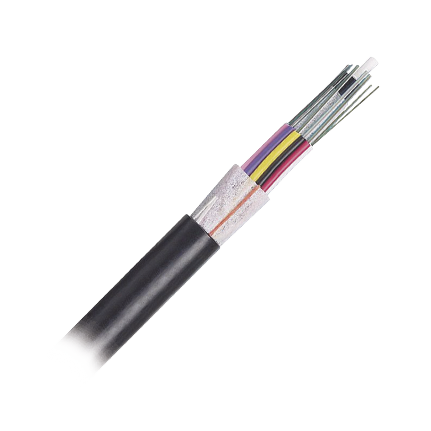 Cable de Fibra �ptica 12 Hilos, OSP (Planta Externa), No Armada (Diel�ctrica), MDPE (Polietileno de Media Densidad), Multimodo OM4 50/125 Optimizada, Precio Por Metro
