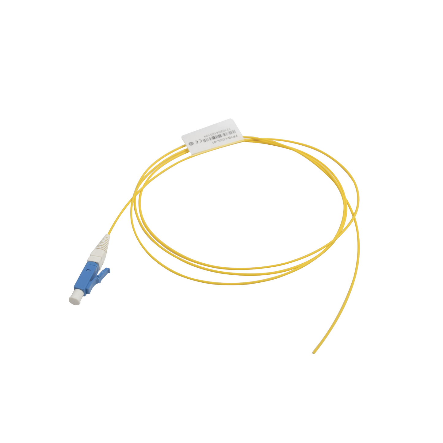 Pigtail de Fibra �ptica LC/UPC Simplex, Monomodo OS1/OS2 XGLO, OFNR, Color Amarillo, 1 Metro (3.28 Pies)