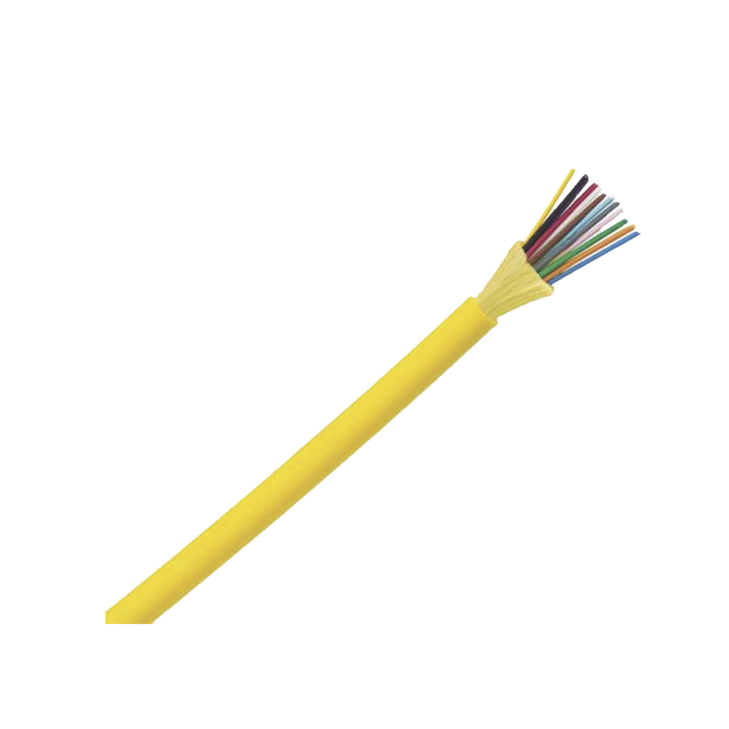 Cable de Fibra �ptica de 12 Hilos, Monomodo OS2 9/125, Interior, Tight Buffer 900um, No Conductiva (Diel�ctrica), OFNP (Plenum), Precio Por Metro