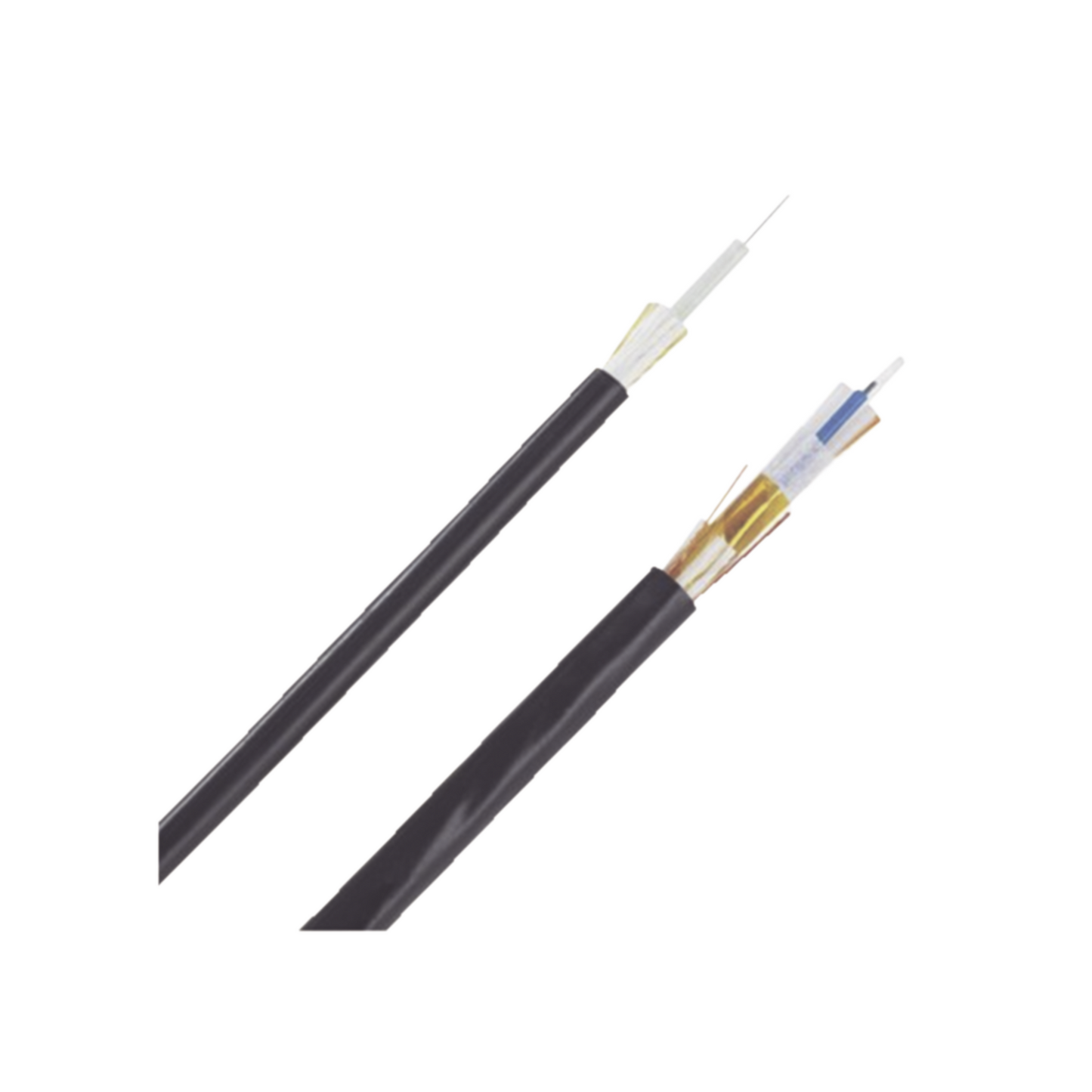 Cable de Fibra �ptica de 24 Hilos, Monomodo OS2, Interior/Exterior, Loose Tube 250um, No Conductiva (Diel�ctrica), OFNR (Riser), Precio Por Metro