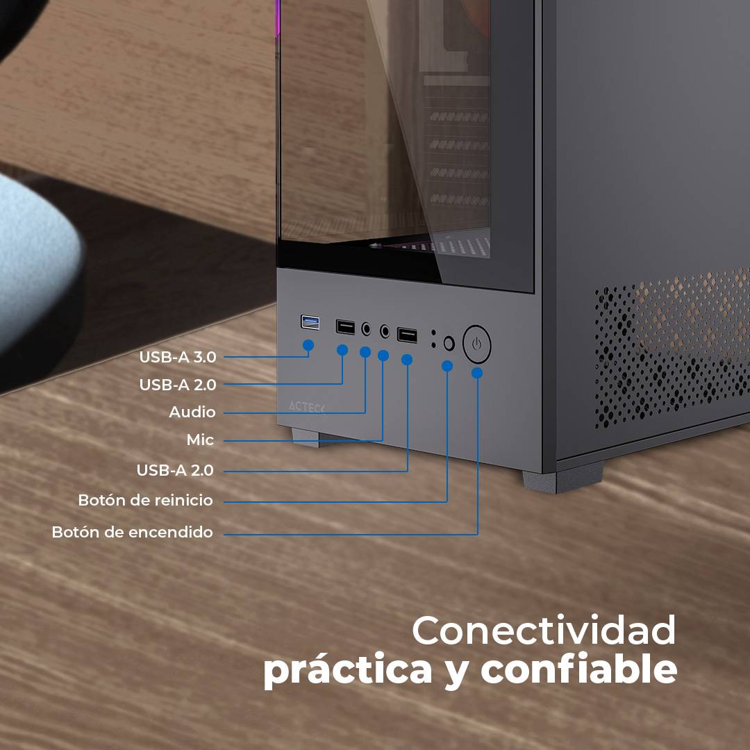 Gabinetes Gaming Balam Rush PANORAK GC600 - Vista 4