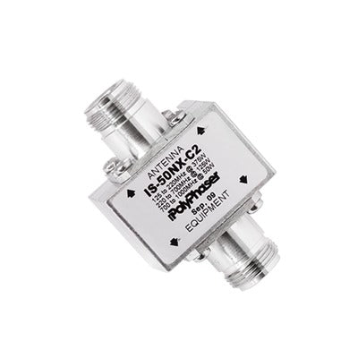 Protector Coaxial RF / 125-1000 MHz / 50 ? / Conectores N Hembra / Ceja Lateral / 50 kA