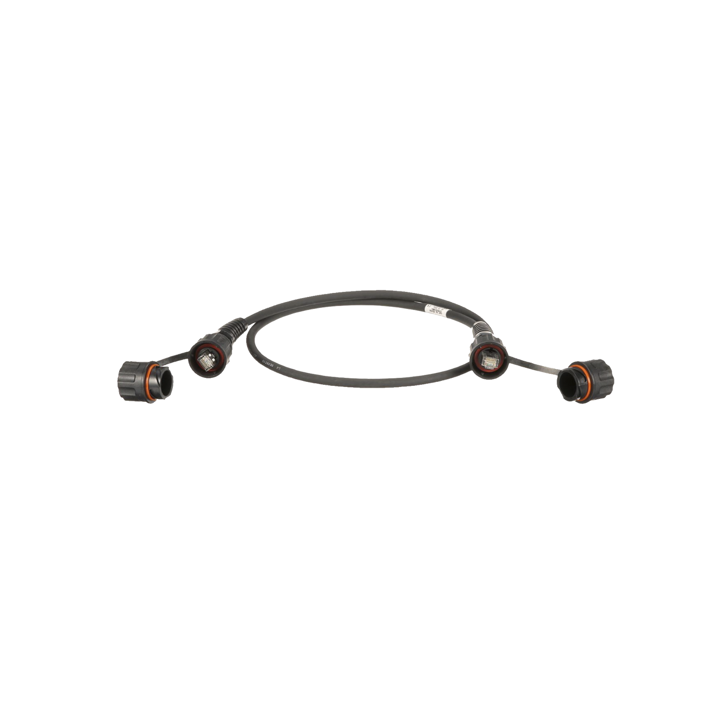 Patch Cord Cat6A IndustrialNet, Blindado S/FTP, Con Plug Industrial y Tapa en Cada Extremo, 3 Metros (9.84 Pies)
