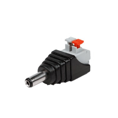 Adaptador Tipo Jack de 3.5 mm Macho Polarizado de 12 Vcc con Terminales de Presión
