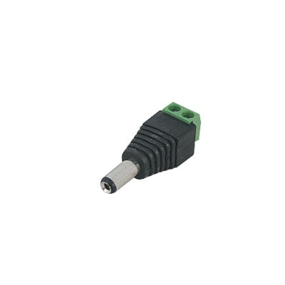 Adaptador Macho Tipo Jack de 3.5 mm (0.14 Pulgadas) Polarizado de 12 Vcc / Terminales Tipo Tornillo / Polarizado (+/-) / Ideal para Cámaras de Video Vigilancia