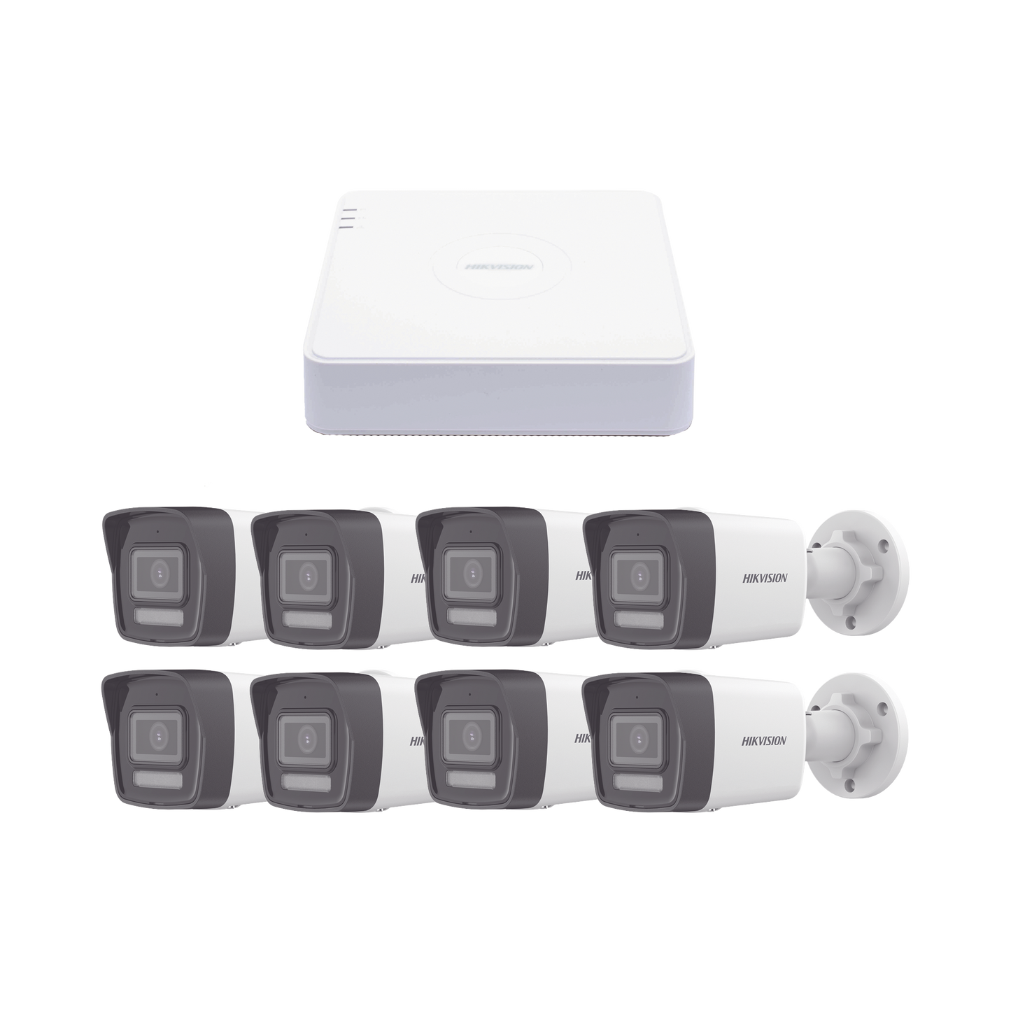 Kit IP 1080p (2 Megapixel) / NVR de 8 Canales con 8 Puertos PoE / 8 C�maras IP Bala ColorVu Lite y Motion Detection 2.0 / Micr�fono Integrado
